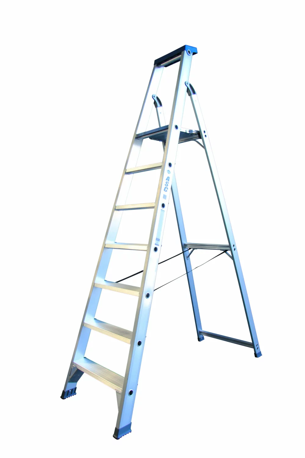 ASC 990608861 BT Escalier - Simple - Aluminium - 7 marches - hauteur de travail max. 3,60 m.