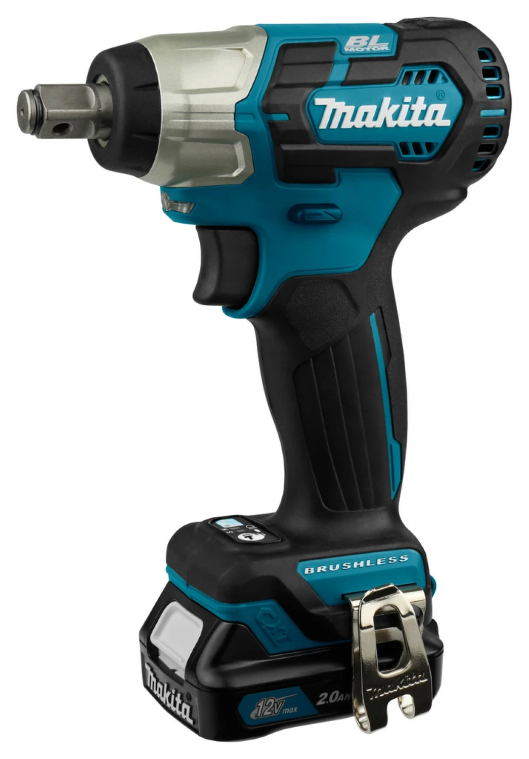 Makita TW161DSAJ 12V Li-Ion Accu Max Slagmoersleutel set (2x 2.0Ah accu) in Mbox - 165Nm - 1/2''-image
