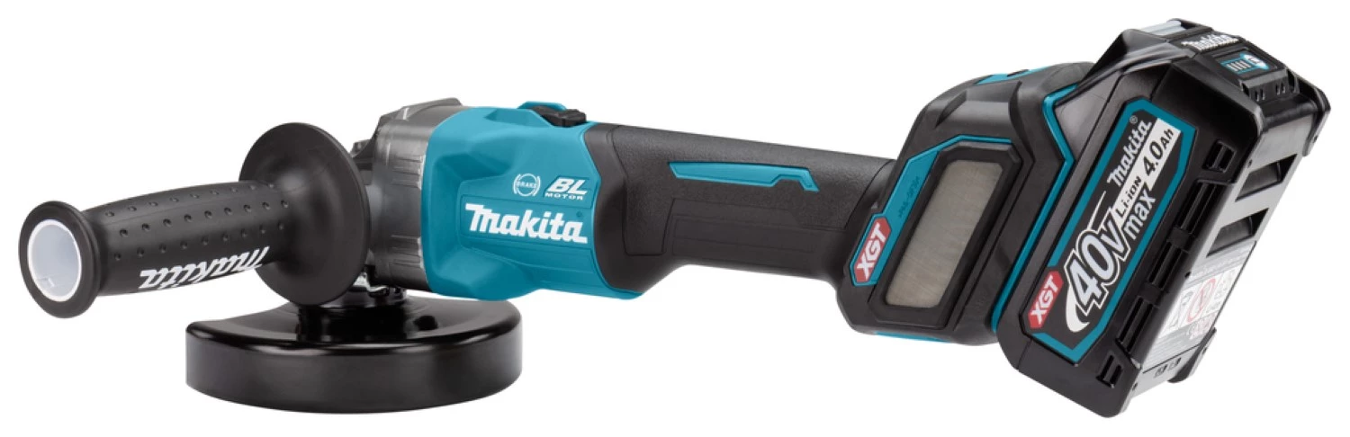 Makita GA023GM201 Meuleuse d'angle sans-fil - XGT 40V max Li-ion - 2 batteries 4,0 ah - Mbox - 125 mm - Brushless-image