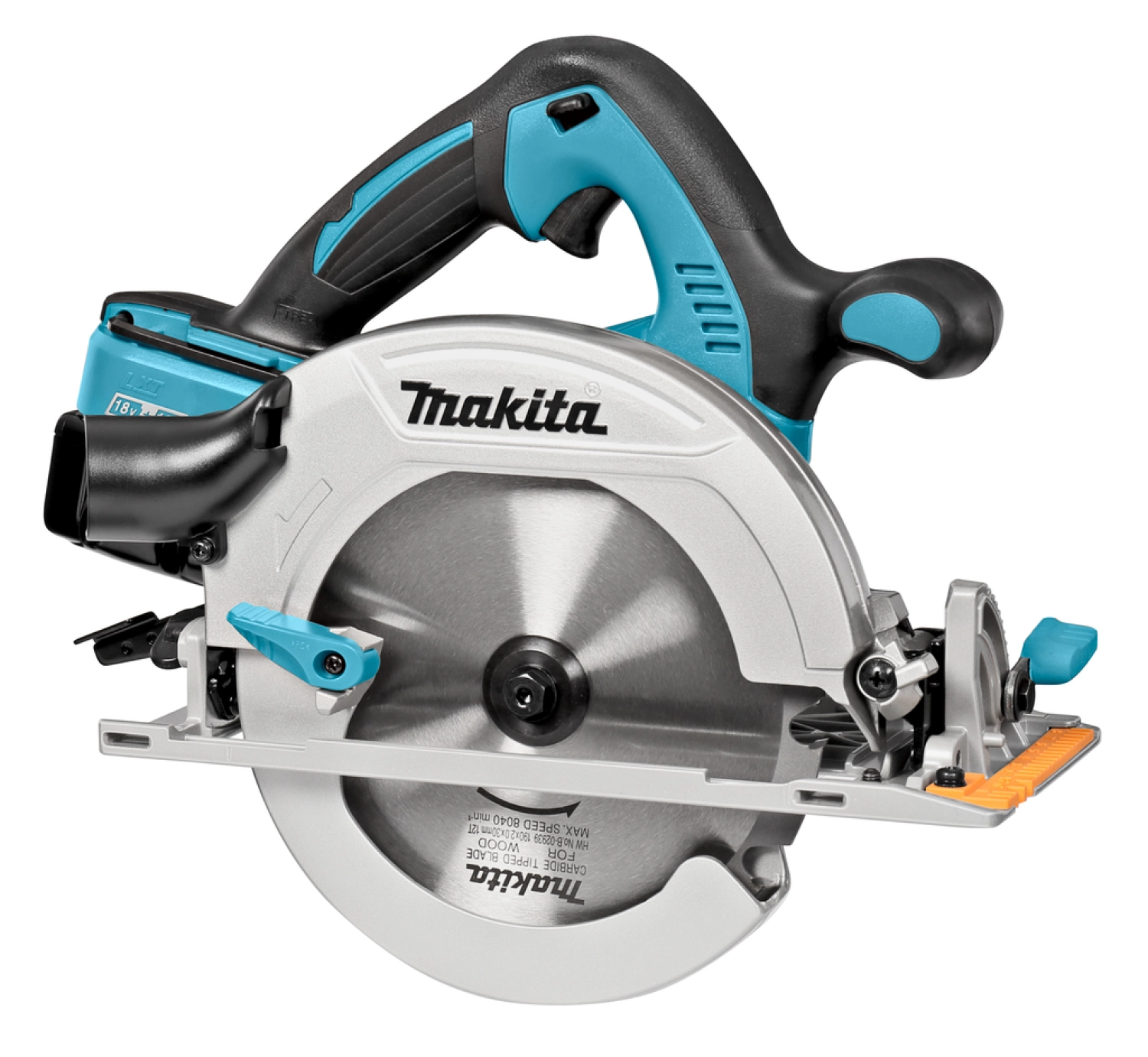 Makita DHS710PT2J Scie circulaire sans-fil - 36V (2x 18V) Li-ion - 2 batteries 5,0 ah - MAKPAC - Chargeur double - 190 mm-image