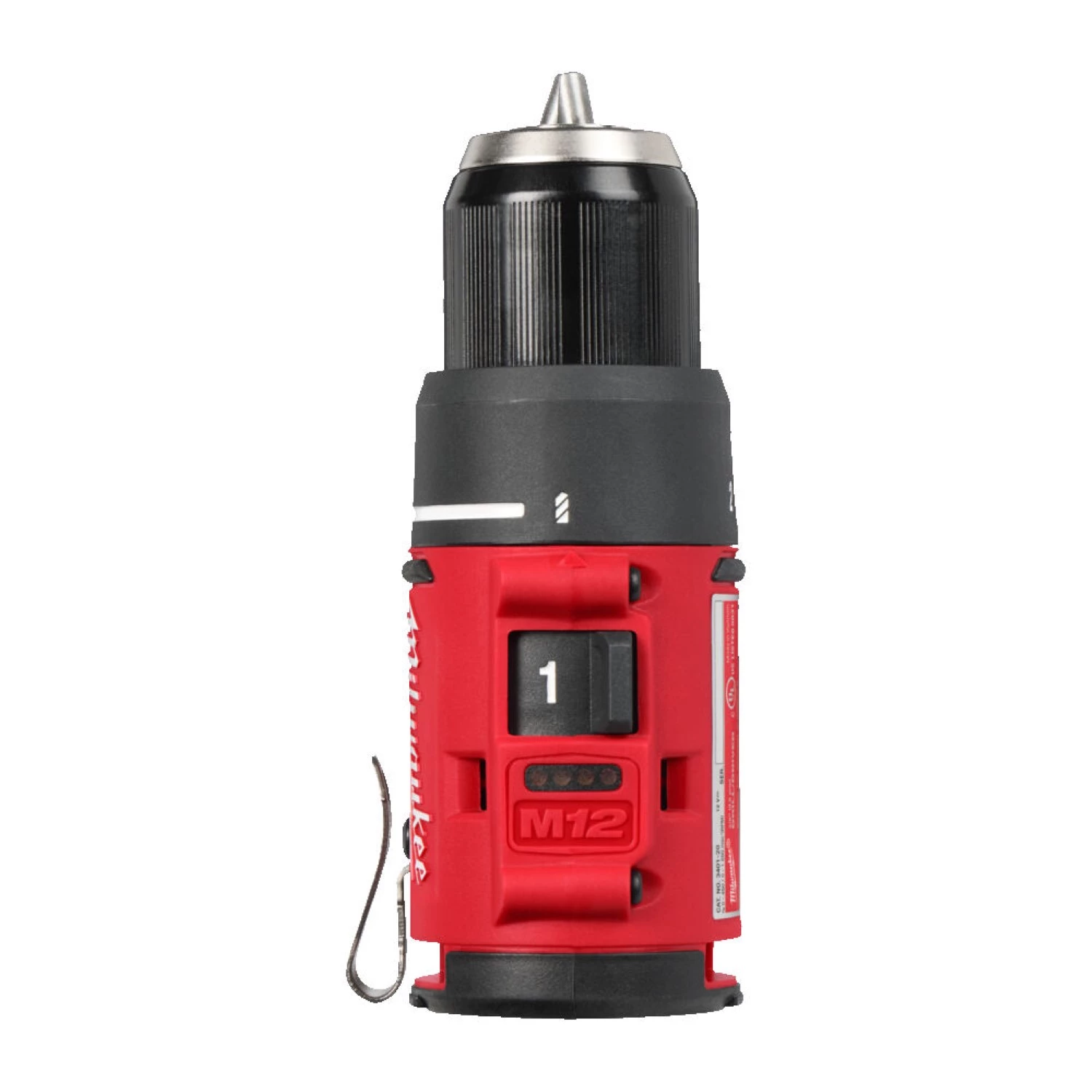 Milwaukee M12 BLDDRC-203C Kit perceuse/visseuse sans fil 12 V Li-ion (3 batteries 2,0 Ah) dans un coffret - 40 Nm-image