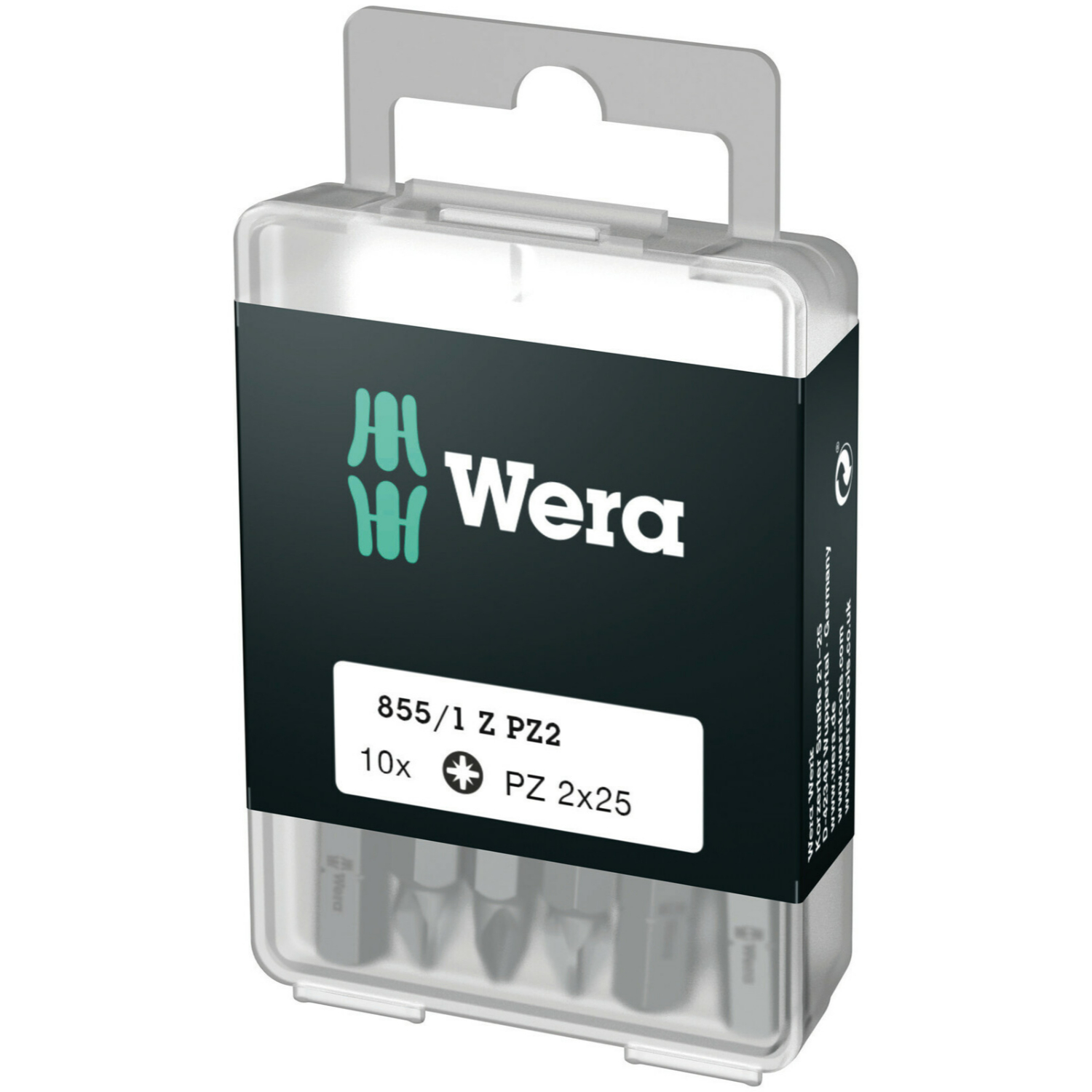 Wera 855/1 Embouts Z DIY, PZ 2 x 25 mm, 10 pièces-image