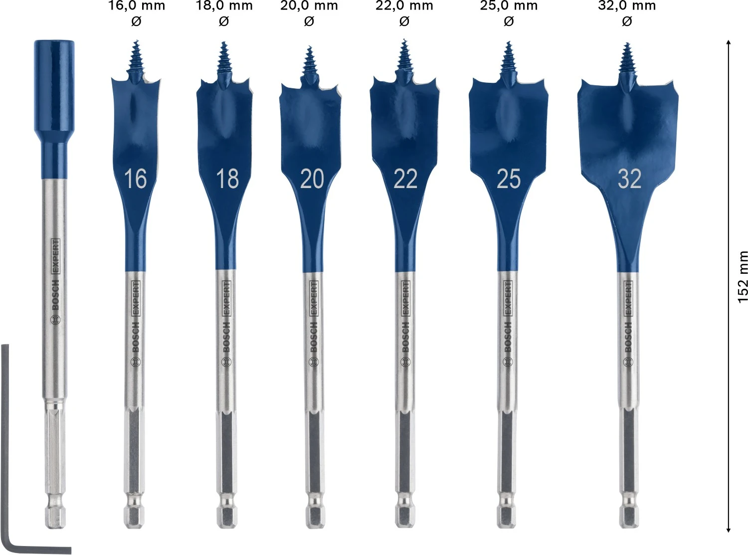 Bosch EXPERT 2608902110 Jeu de 7 forets Speed Self Cut Speed - 16-32 mm