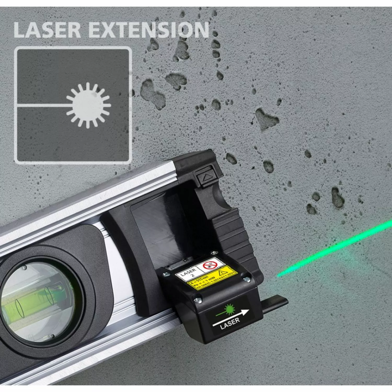 Laserliner DigiLevel-Laser G80 Digitale Elektronische waterpas - groene laser - 800mm-image