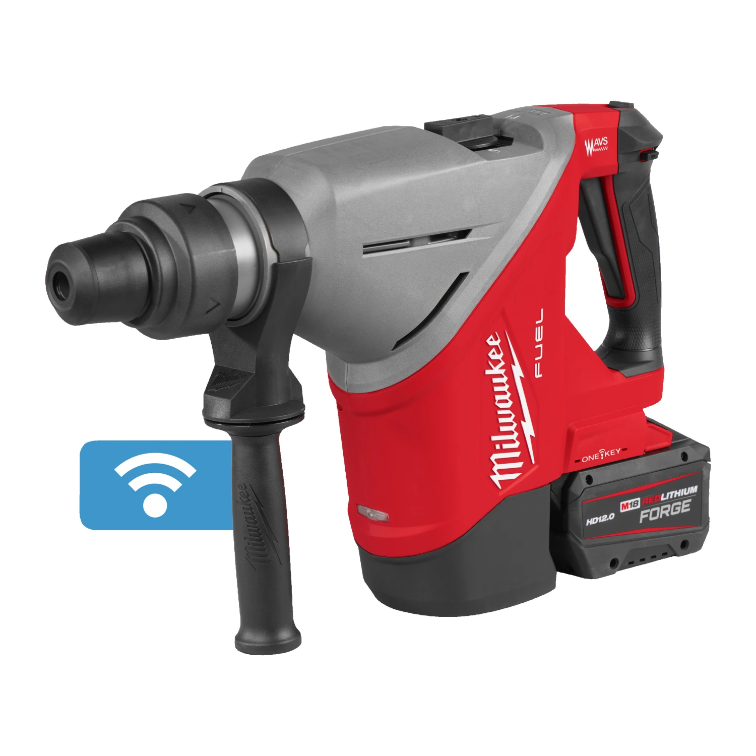 Milwaukee M18 FHACO745-122C 18V Li-ion accu combihamer set (2x 12.0Ah accu) in koffer-image