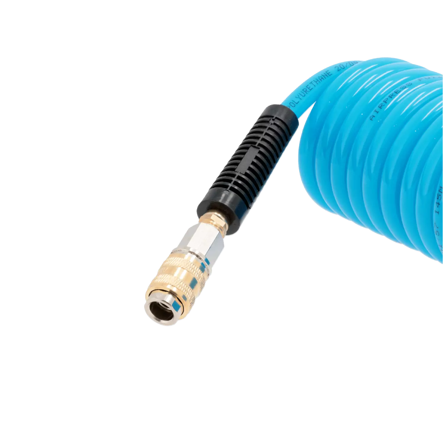 Airpress 4304226 Tuyau spiralé - PU - 10 bar - 8 x 12mm - 10m-image