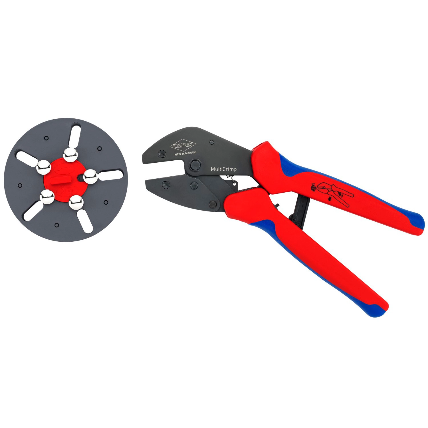 Knipex 97 33 03 MultiCrimp Krimptang met wissellader - MC4 /MC4 EVO2 - 0.25 - 6 mm²-image