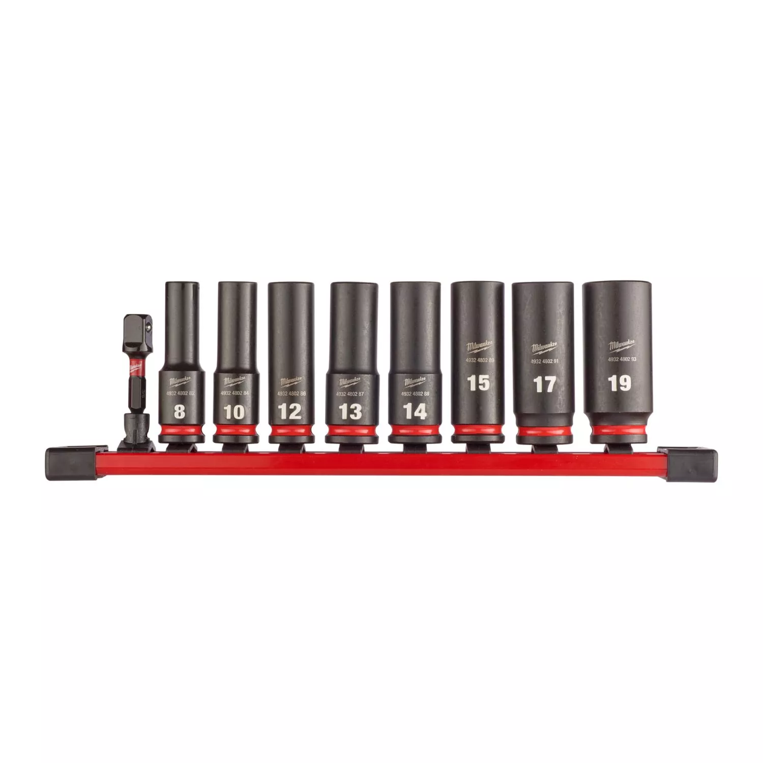 Milwaukee 4932480455 Jeu de 9 douilles à choc Shockwave - 3/8”'-image