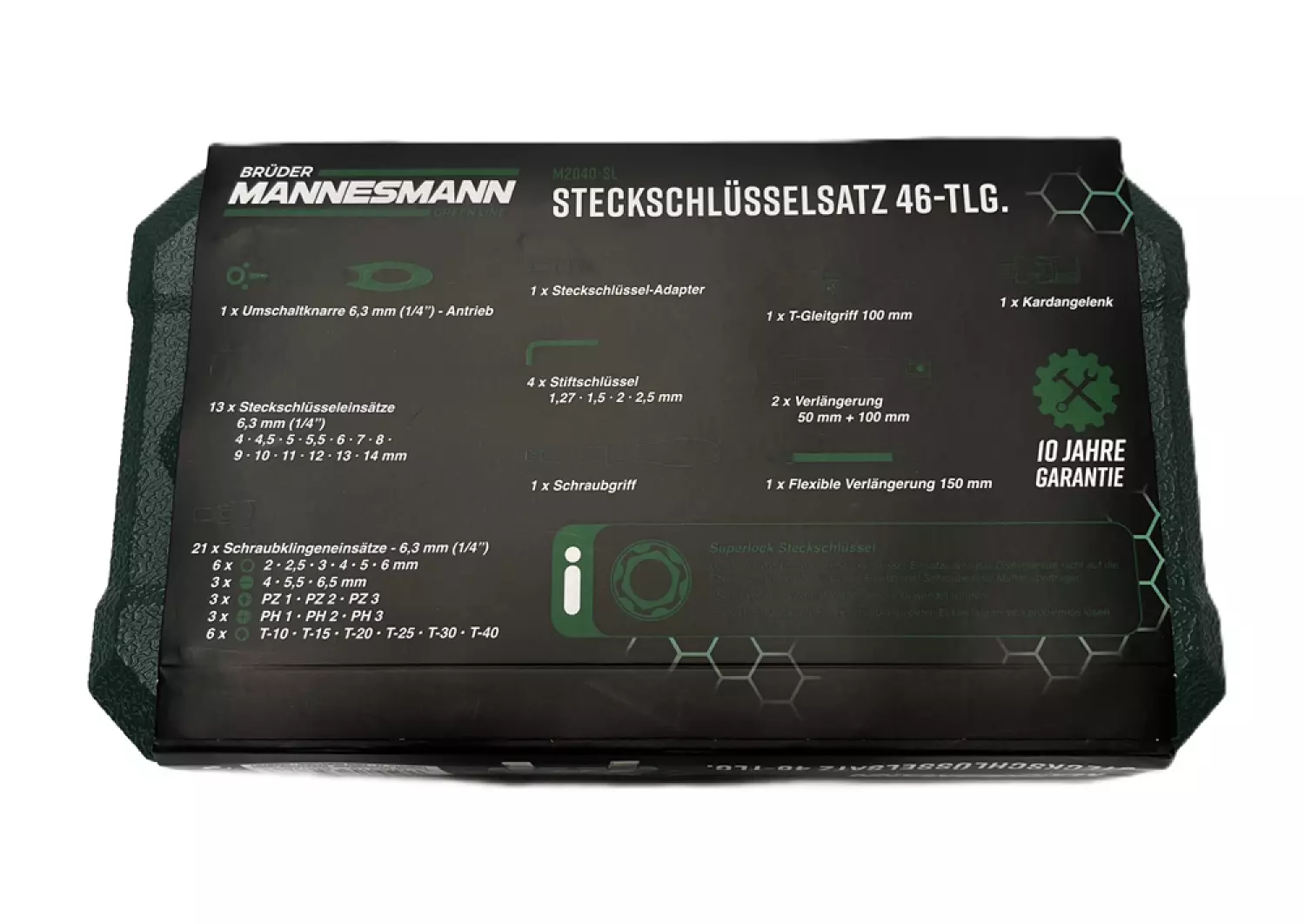 Brüder Mannesmann 2040-SL 46-delige Doppenset - 1/4"-image