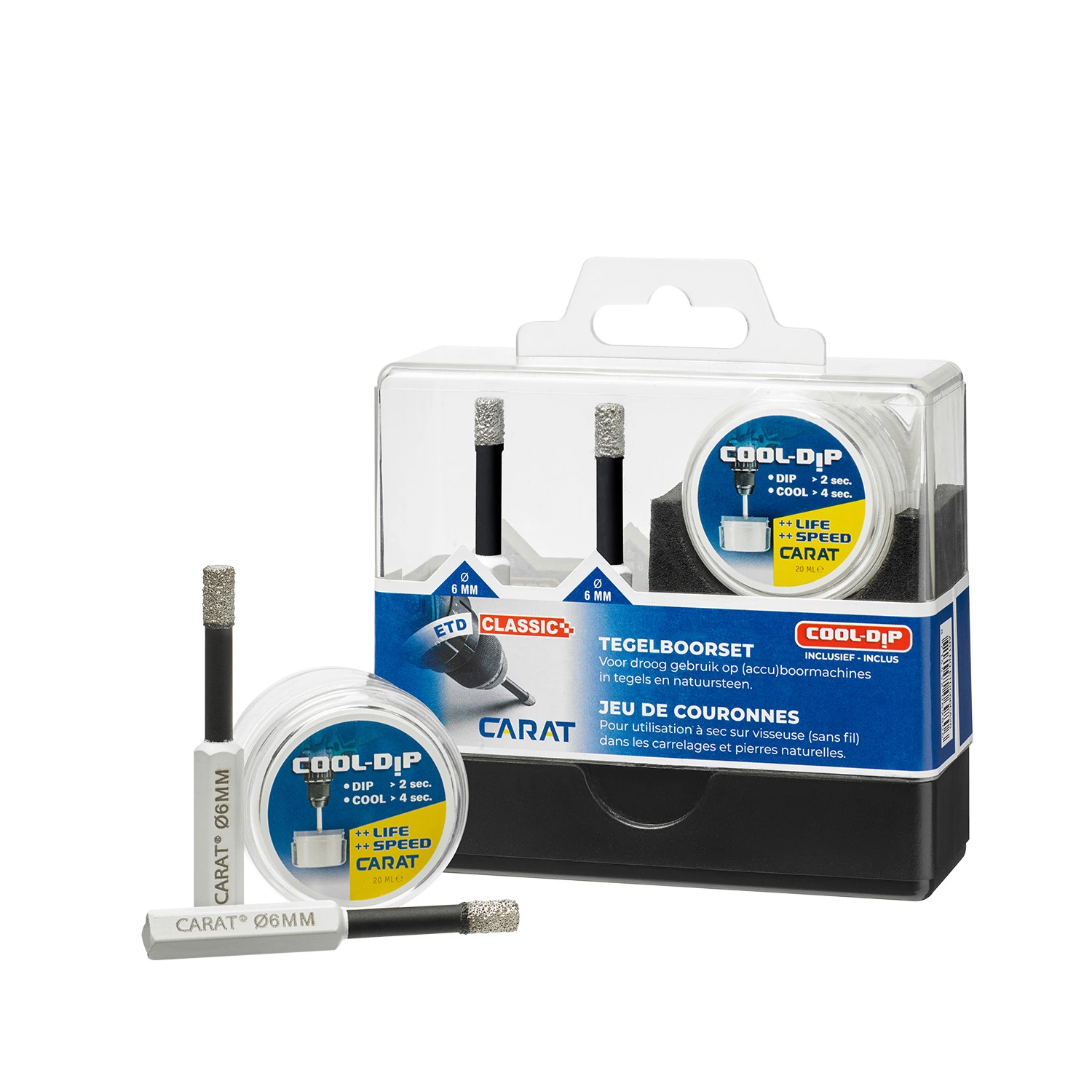 Carat ETDC66CA26 Foret pour carrelage 6 mm - 2 pièces + lubrifiant-image