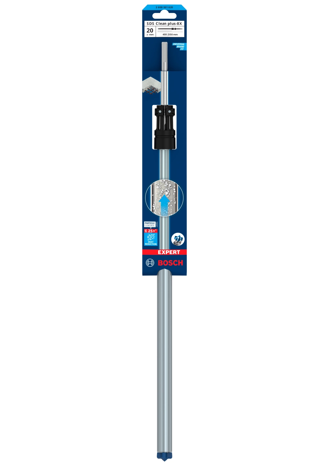 Bosch 2608901620 EXPERT Foret à marteau SDS Clean SDS plus-8X - 20x400x550mm-image