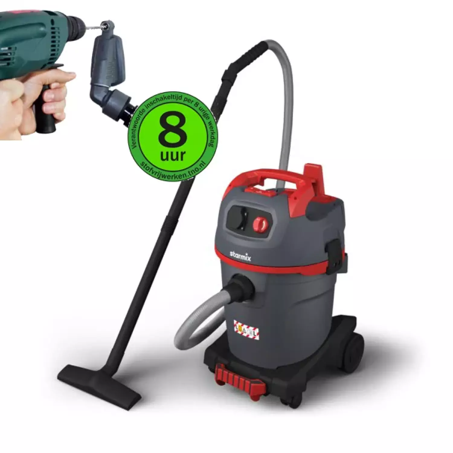 Starmix NSG uClean ADL-1432 EHP Stof-Water-Bouwzuiger - 1400W - L-klasse - 32L-image