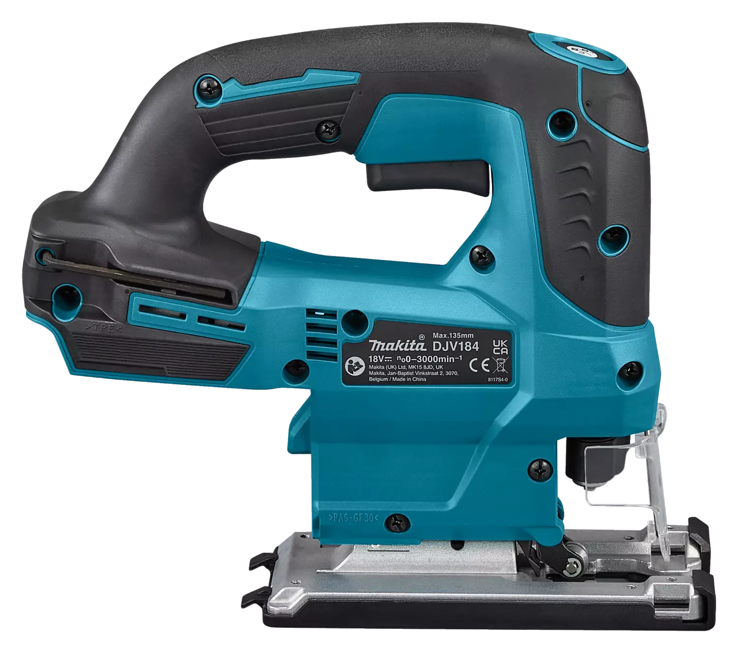 Makita DJV184Z Scie sauteuse sans-fil - 18V Li-ion - Poignée en D - Machine seule-image