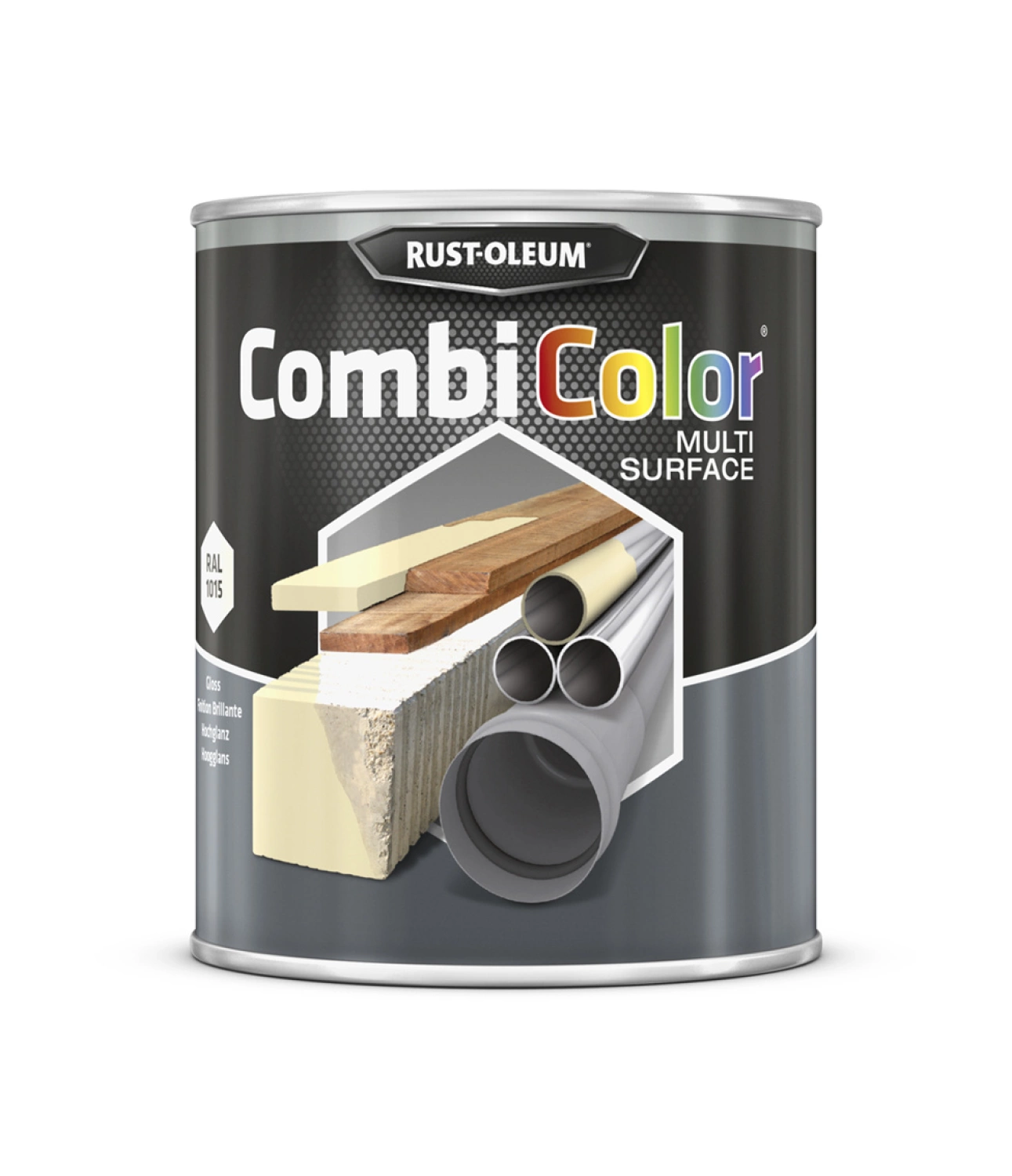 Rust-Oleum Combicolor Multi-Surface Gloss - RAL 1015 licht ivoor- 0,75L-image