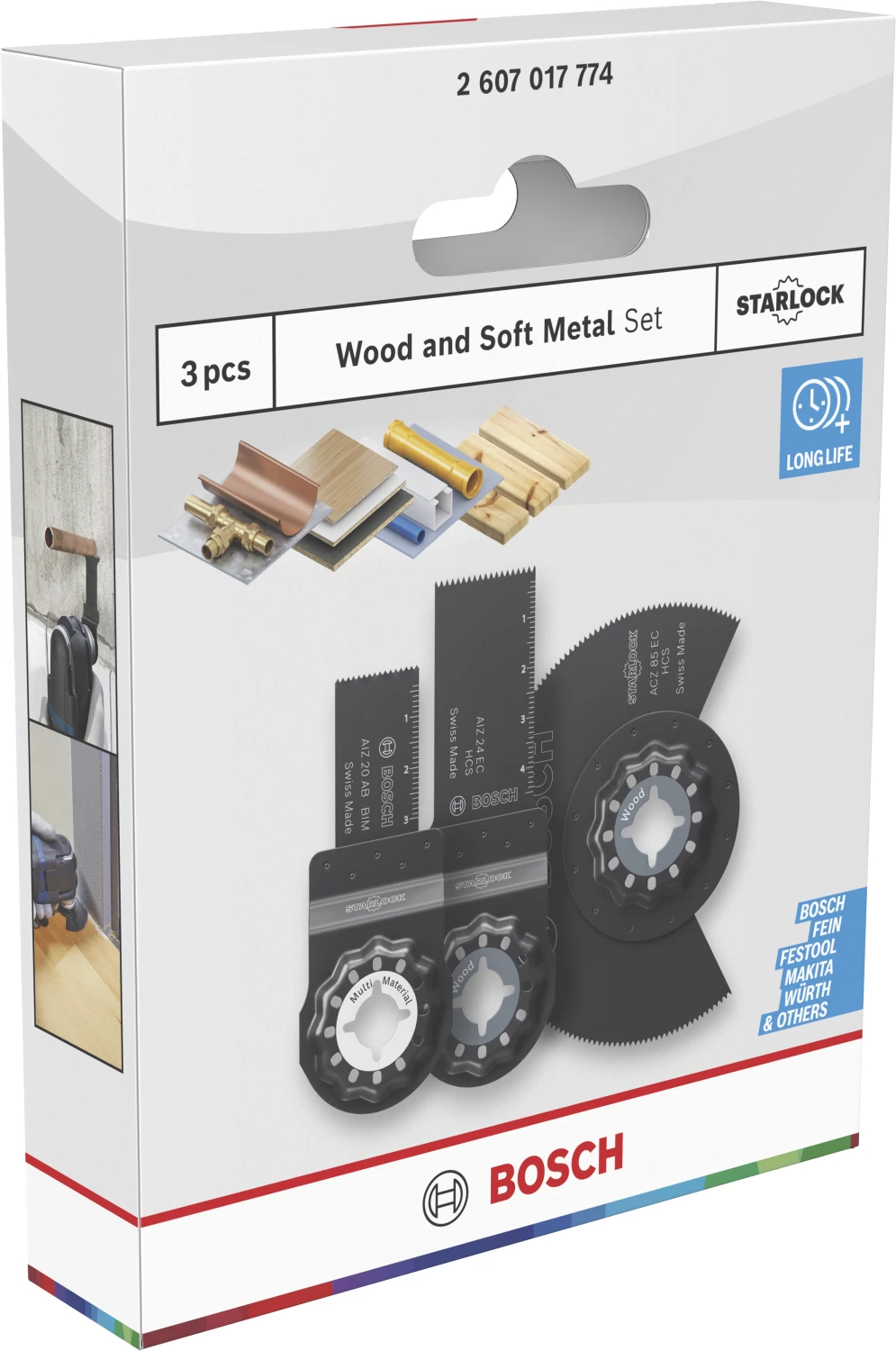 Bosch PRO Wood and Soft Metal 3 pièces Kit de lames de scie-image