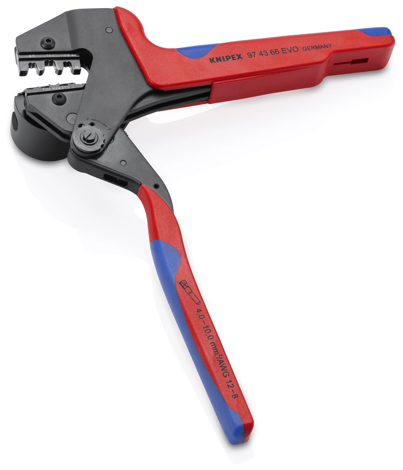 Knipex 97 43 66 EVO MC4 EVO2 Pince à sertir pour matrices de sertissage interchangeables-image