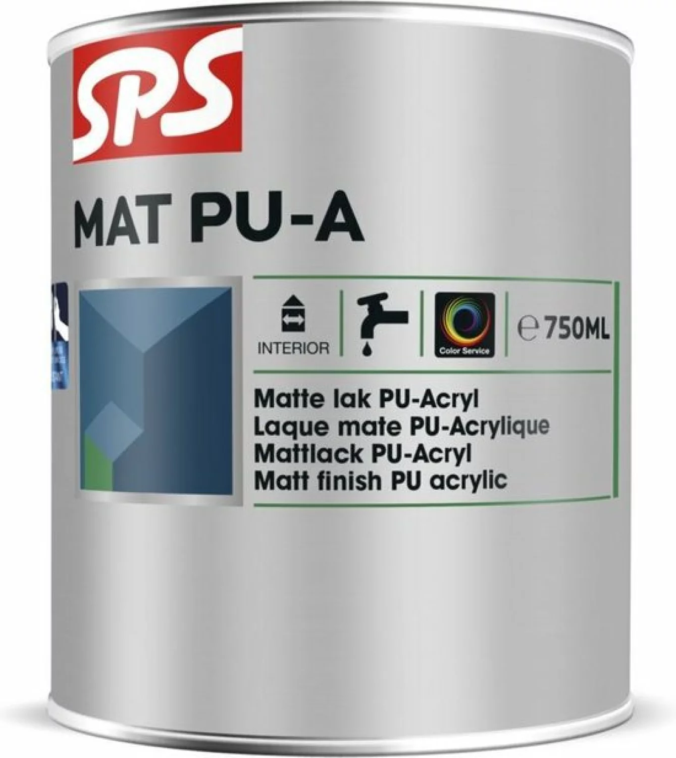 SPS Mat PU-A Lak - RAL 9010 - 0,75L