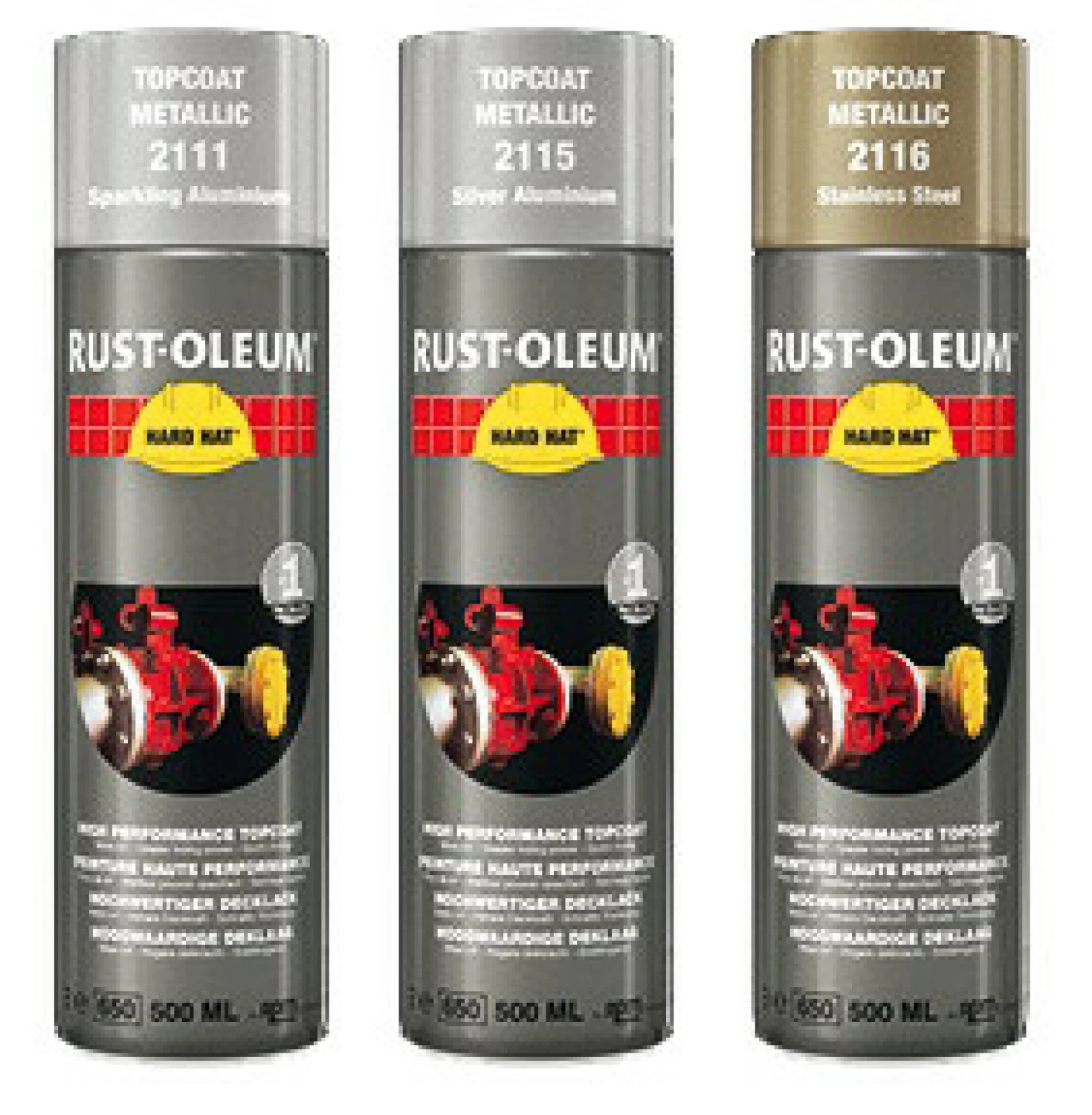 Rust-Oleum Hard Hat 2116 - roestvrijstaal - 0,5L-image