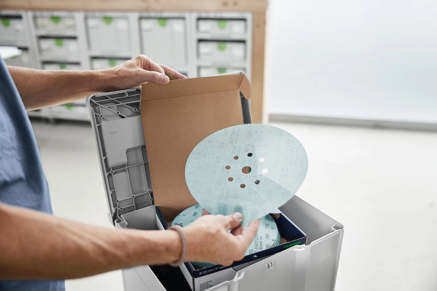 Festool SYS-STF D225 GR NET-Set schuurmateriaal-Systainer³ Granat SYS-STF Granat Net D 225 in systainer-image