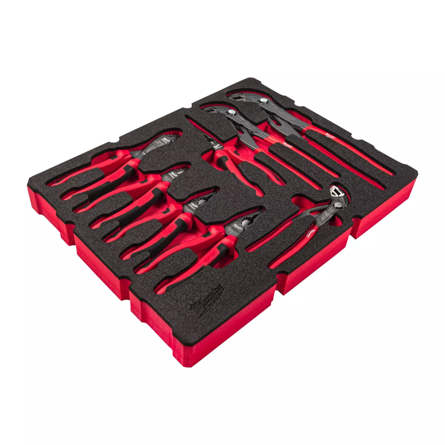 Milwaukee 4932493643 Ensemble de pinces PACKOUT™ 8 pièces dans une mousse d'insertion - pour boîtes à outils PACKOUT™ avec tiroirs-image