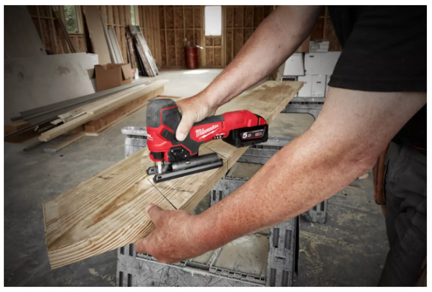 Milwaukee M18 FBJS-0X 18V Li-Ion Accu Decoupeerzaagmachine body in HD-Box - koolborstelloos-image