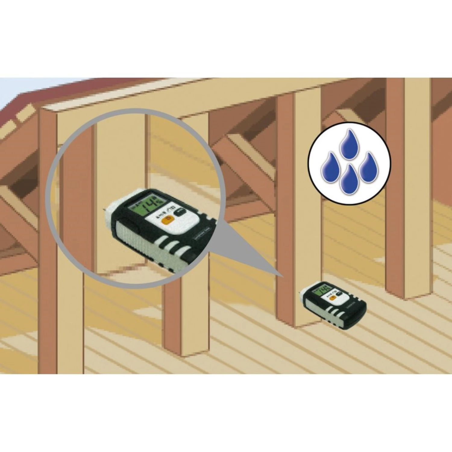Laserliner DampFinder Home Appareil de mesure de l'humidité-image