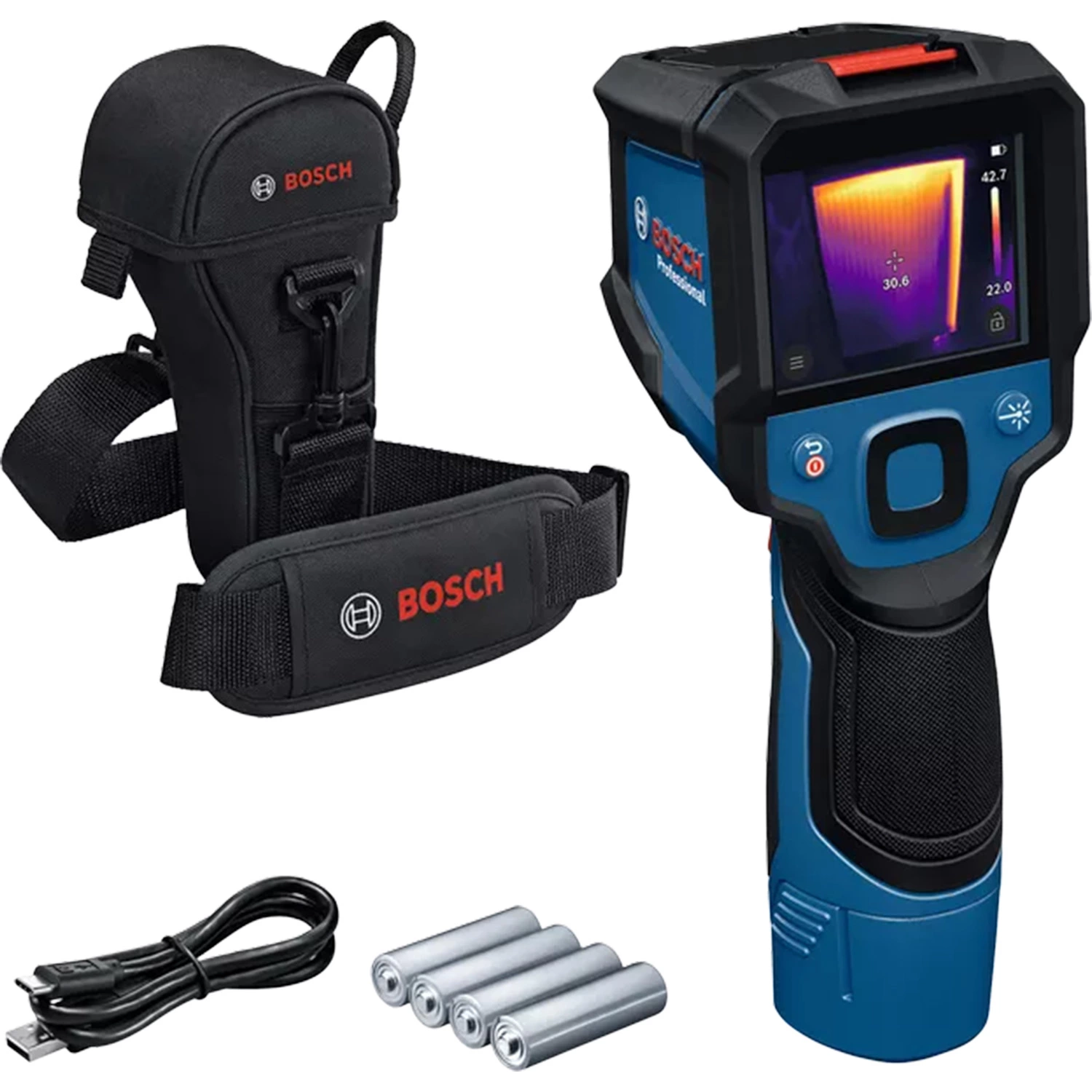 Bosch GTC 12V-450-13 4x 1.5V Warmtebeeldcamera in tas -20°C t/m 50°C - 256 x 1920px - IP54-image
