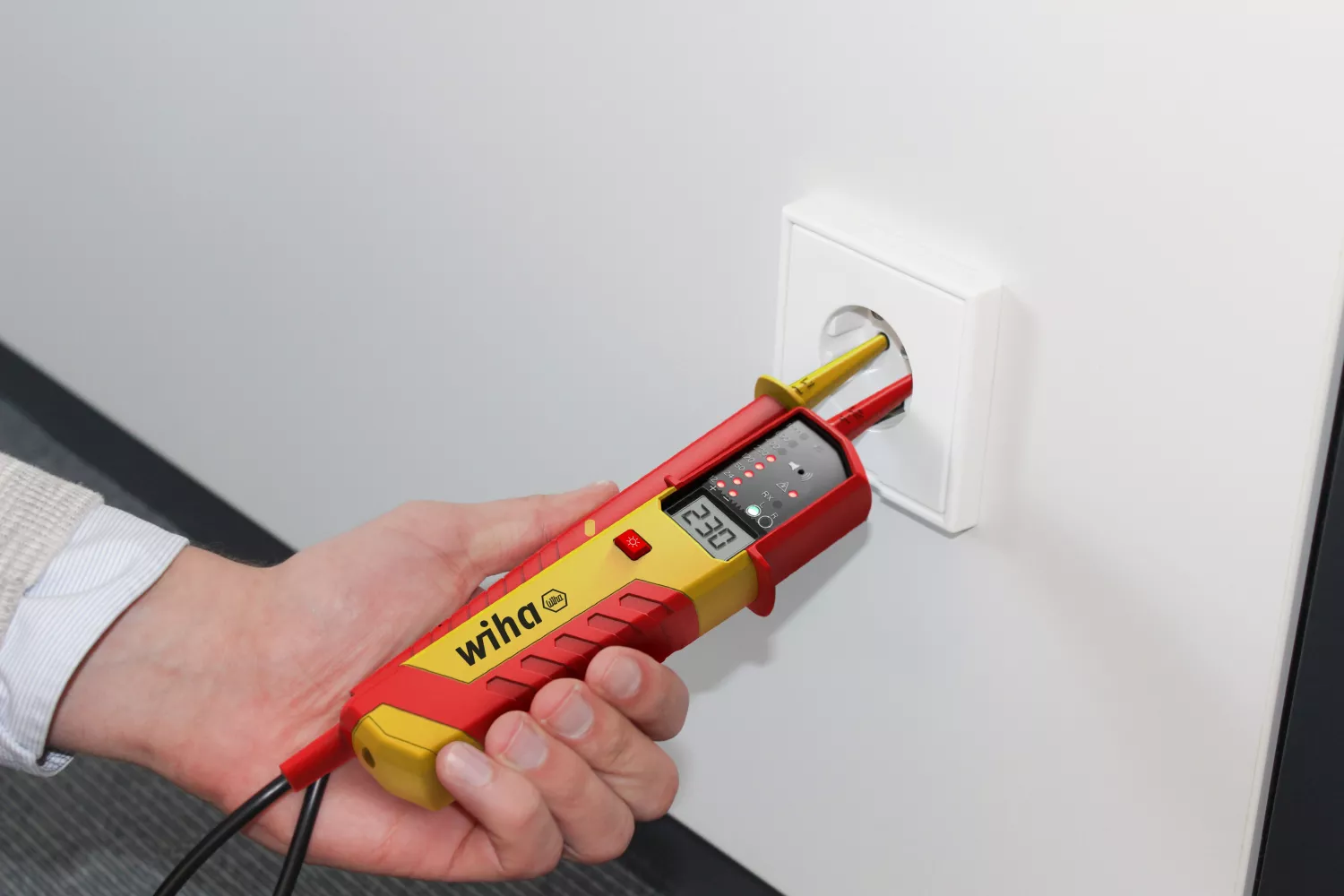 Wiha Sac à dos d'outils d'électricien 28 pièces Electric - 45528 + SB25517 détecteur de tension-image