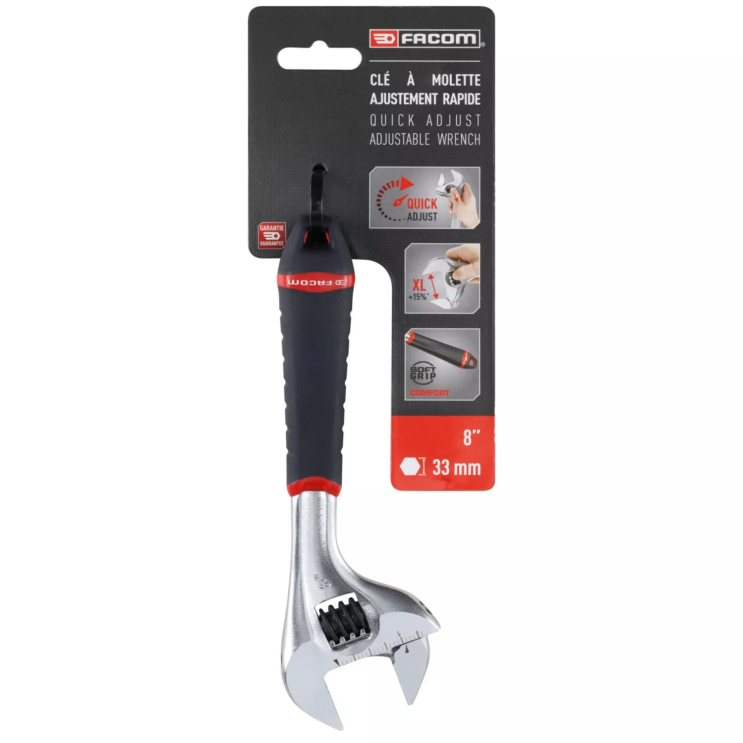 Facom 101.8GPB clé à molette réglable - 33mm - 201mm