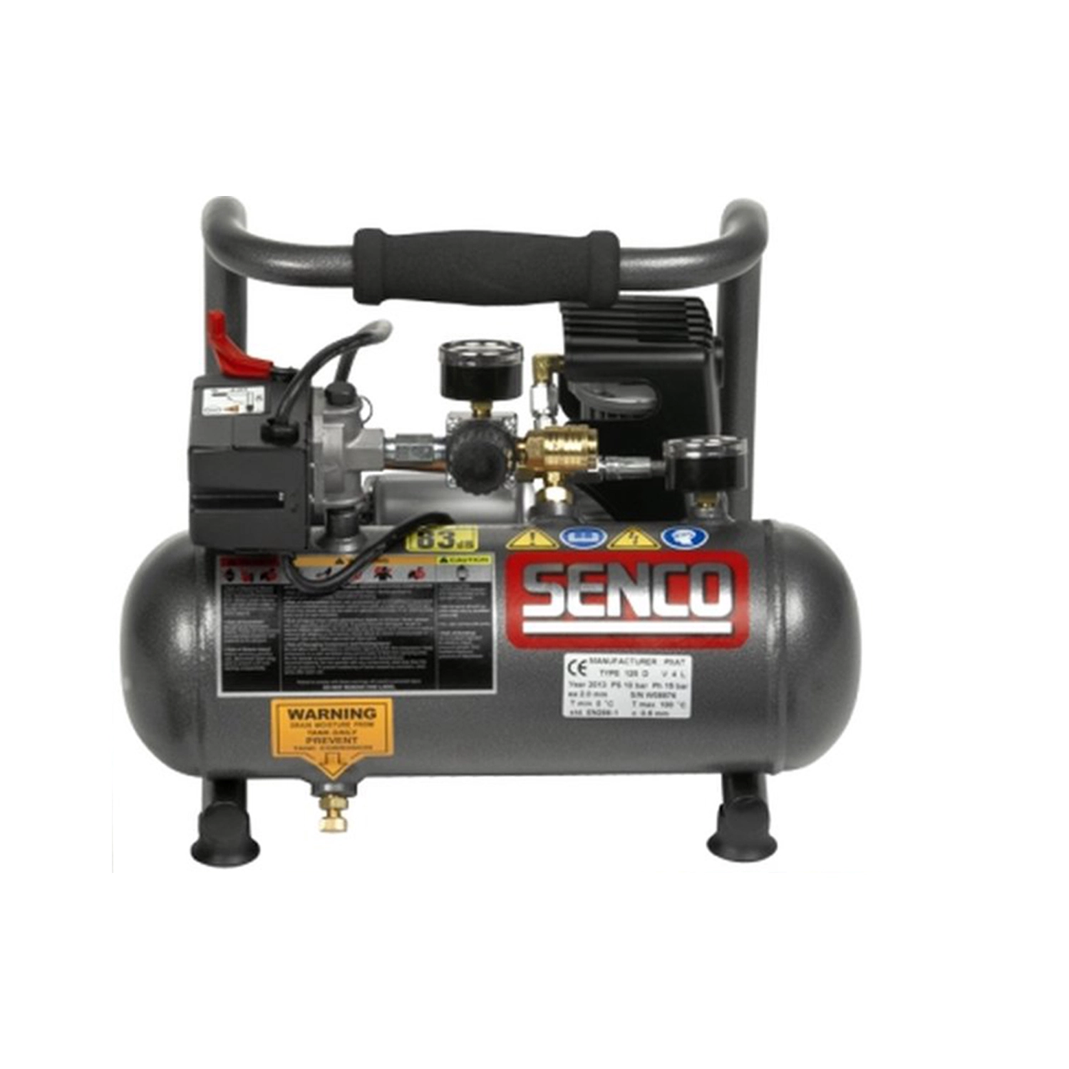 Senco PC0964EUPS Pneumatische afwerk tacker (Finishpro18 Mg) in T-loc systainer & 3,8L Compressor (PC1010) + 5m slang combiset-image