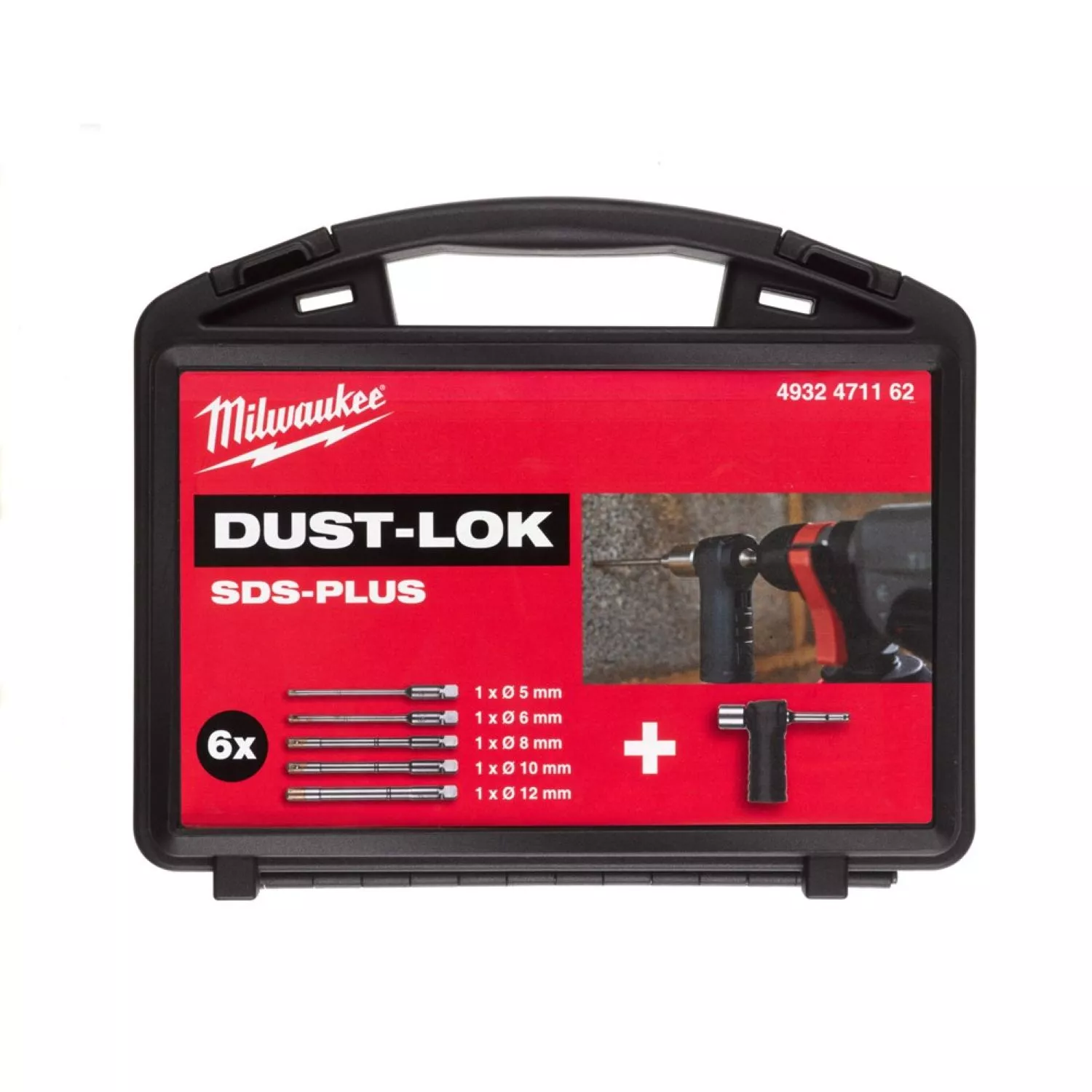 Milwaukee 4932471162 Perceuse SDS-plus DC sans poussière 7pc set --image