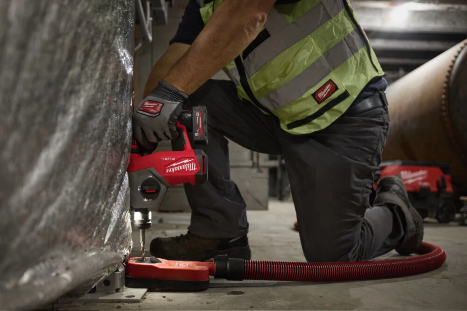 Milwaukee M12 FHAC16-502X 12V Li-ion accu boorhamer set (2x 5.0Ah accu) in HD Box - 1.15J-image