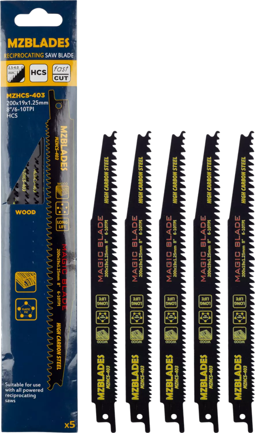 Multizaag MZHCS-403 Lame de scie sabrepour bois - 5 pièces-image