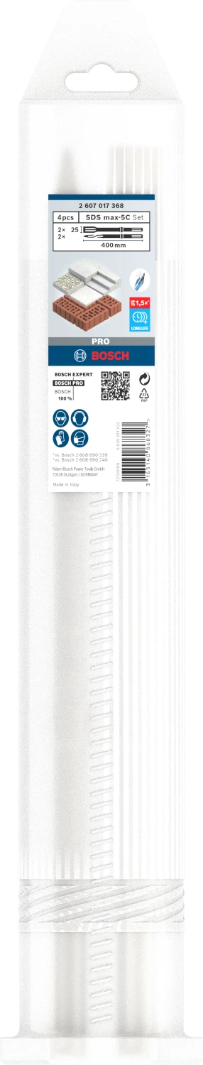 Bosch 2607017368 SDS-Max 4 delige Beitelset-image