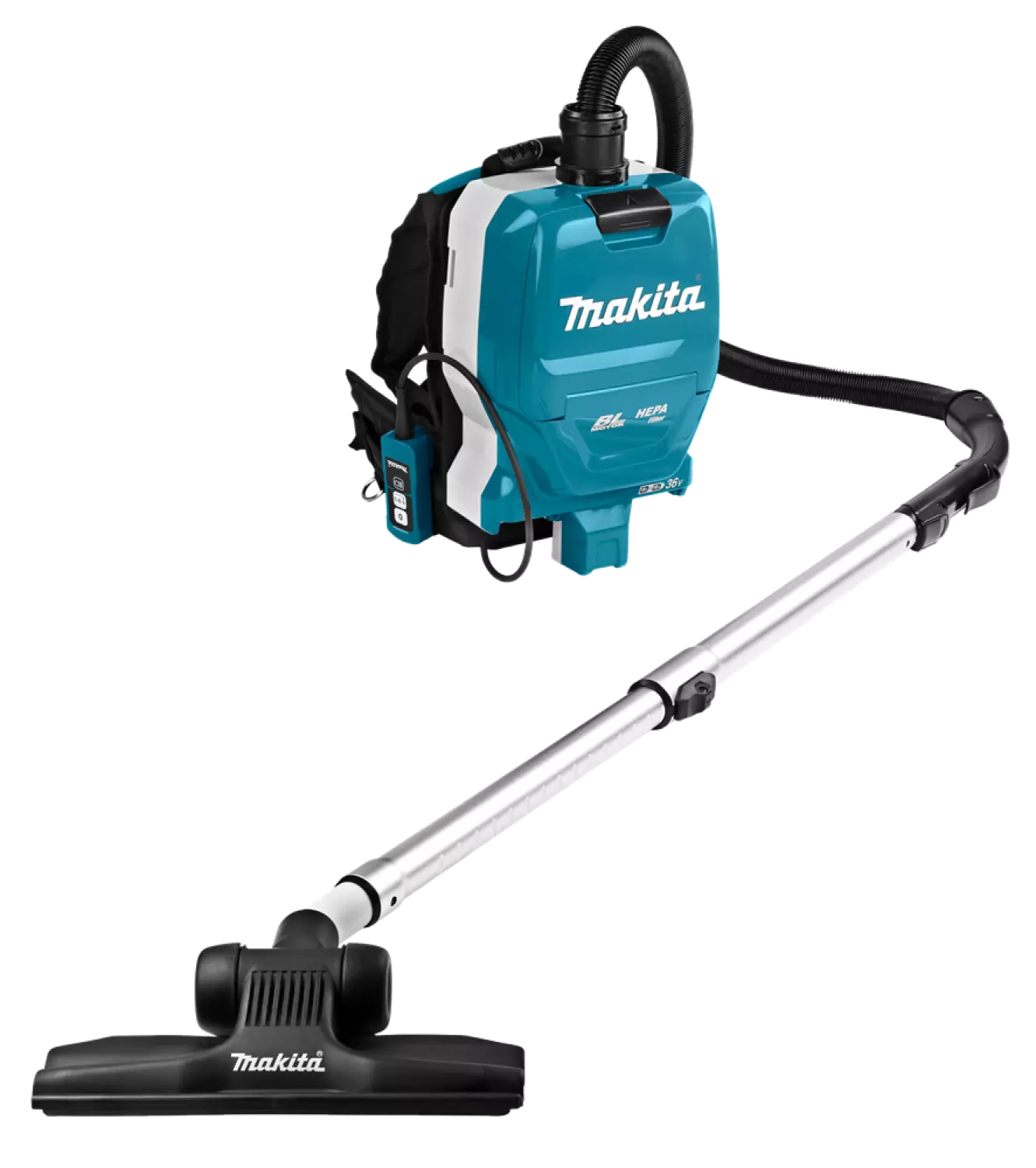 Makita DVC261ZX11 - Aspirateur sac-à dos sans-fil - (2x 18V) - 4 accessoires inclus - machine seule-image