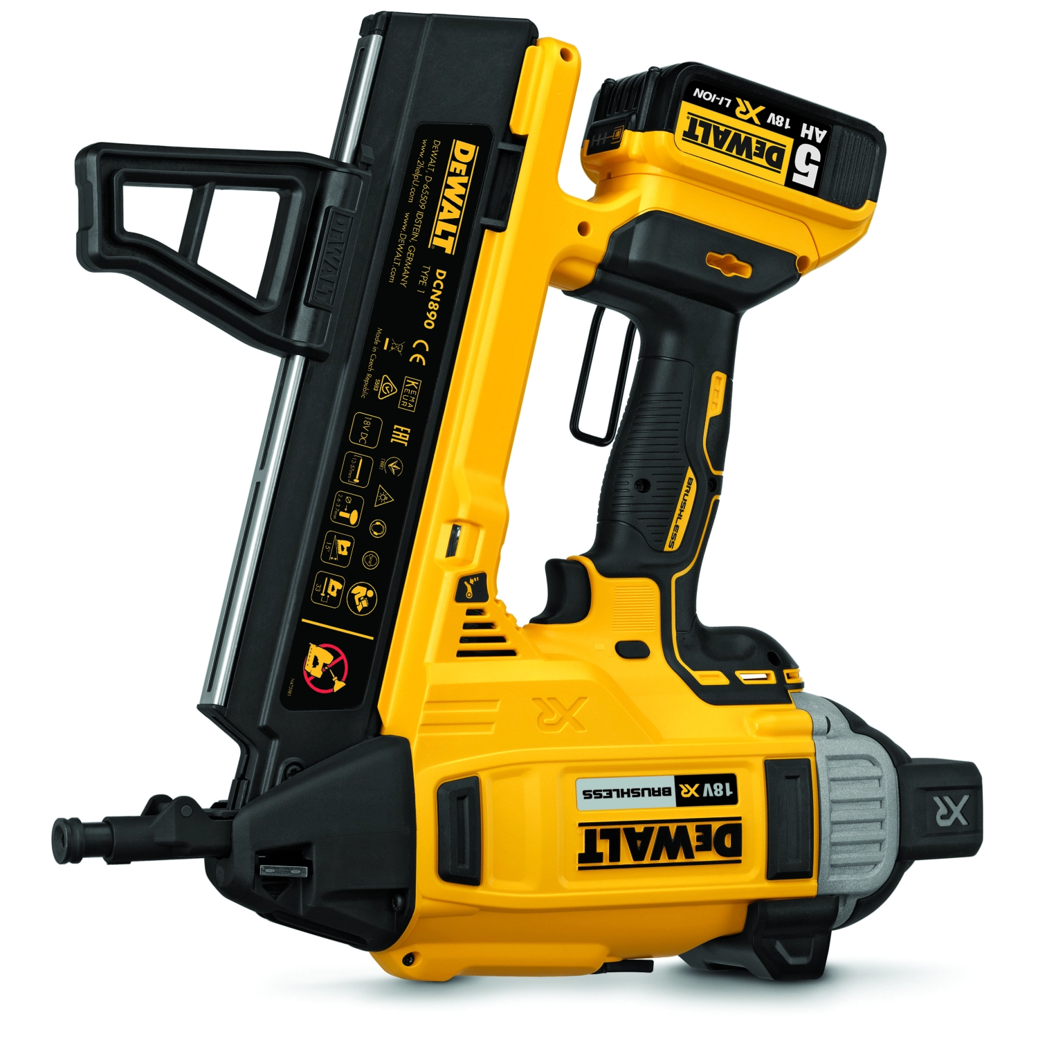 DeWALT DCN890N-XJ 18V Li-ion XR accu betontacker body - koolborstelloos-image
