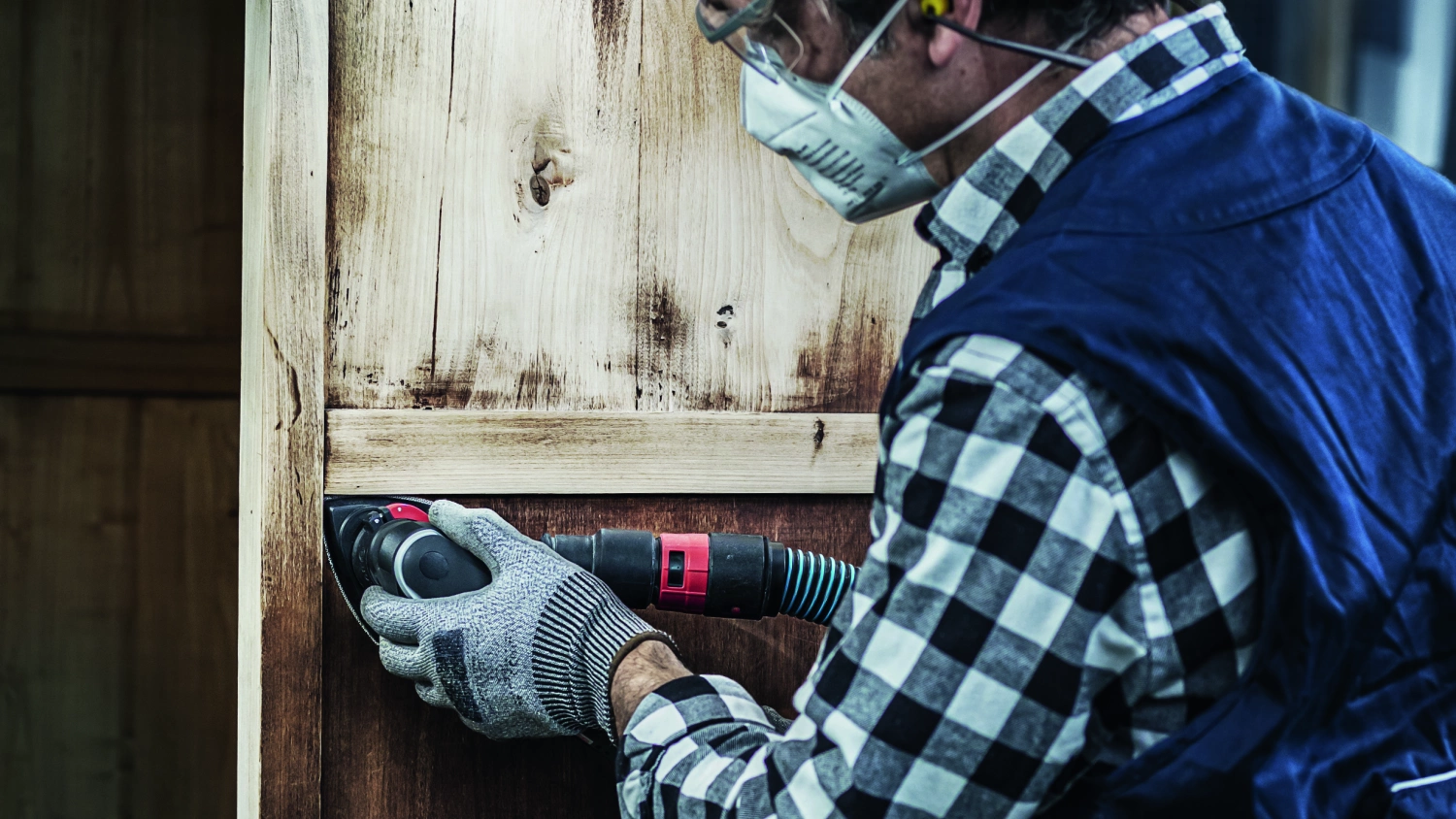 Bosch 2608900928 EXPERT Schuurvel C470 Best for Wood and Paint - 93mm - K80 - voor Multi-Cutter - 6 gaten - 50st-image