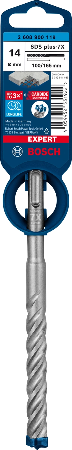 Bosch 2608900119 EXPERT Hamerboor SDS plus-7X - 14x100x165mm-image