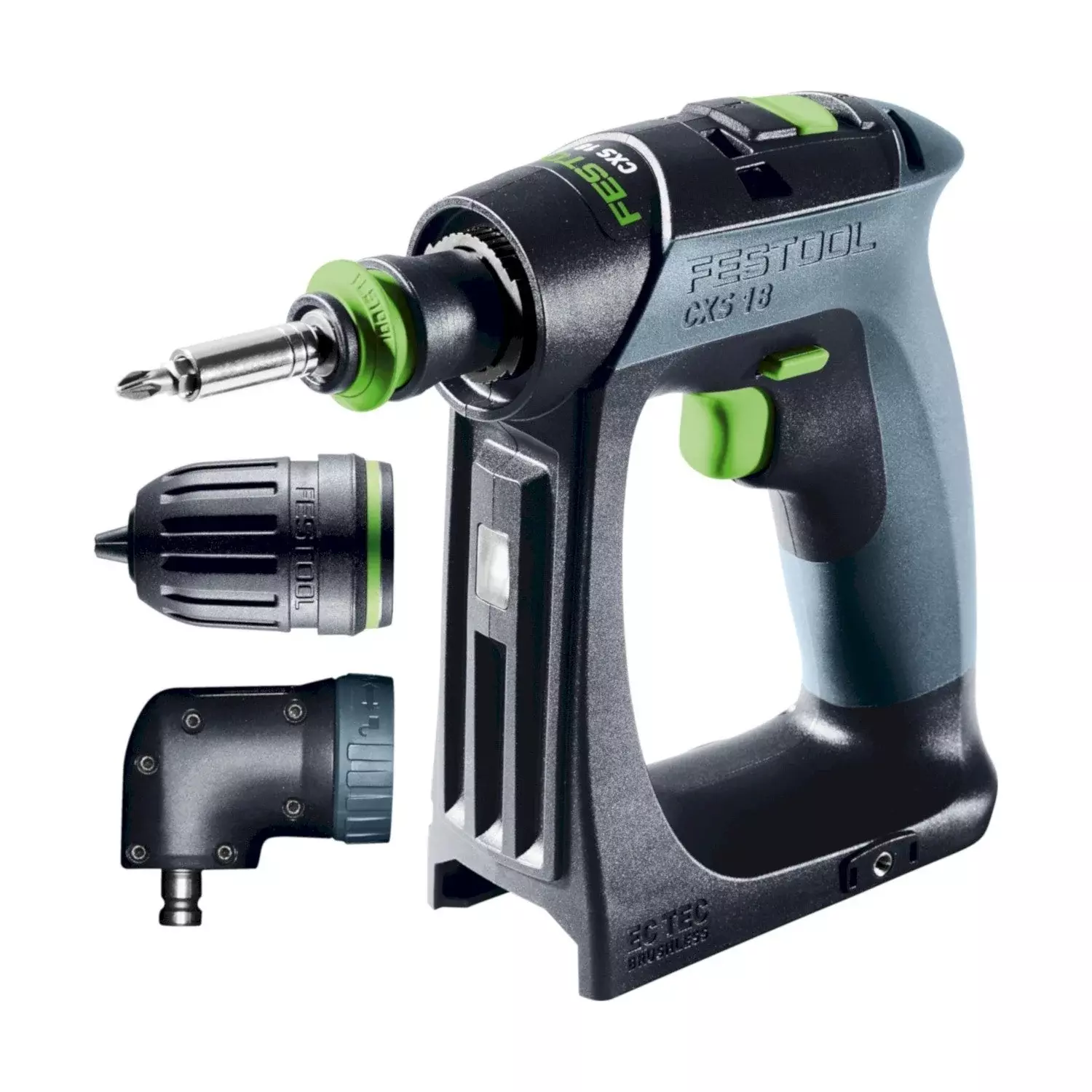 Festool CXS 18-Basic-Set 18V Li-Ion accu schroefboormachine body incl. bitset in systainer - 40Nm-image