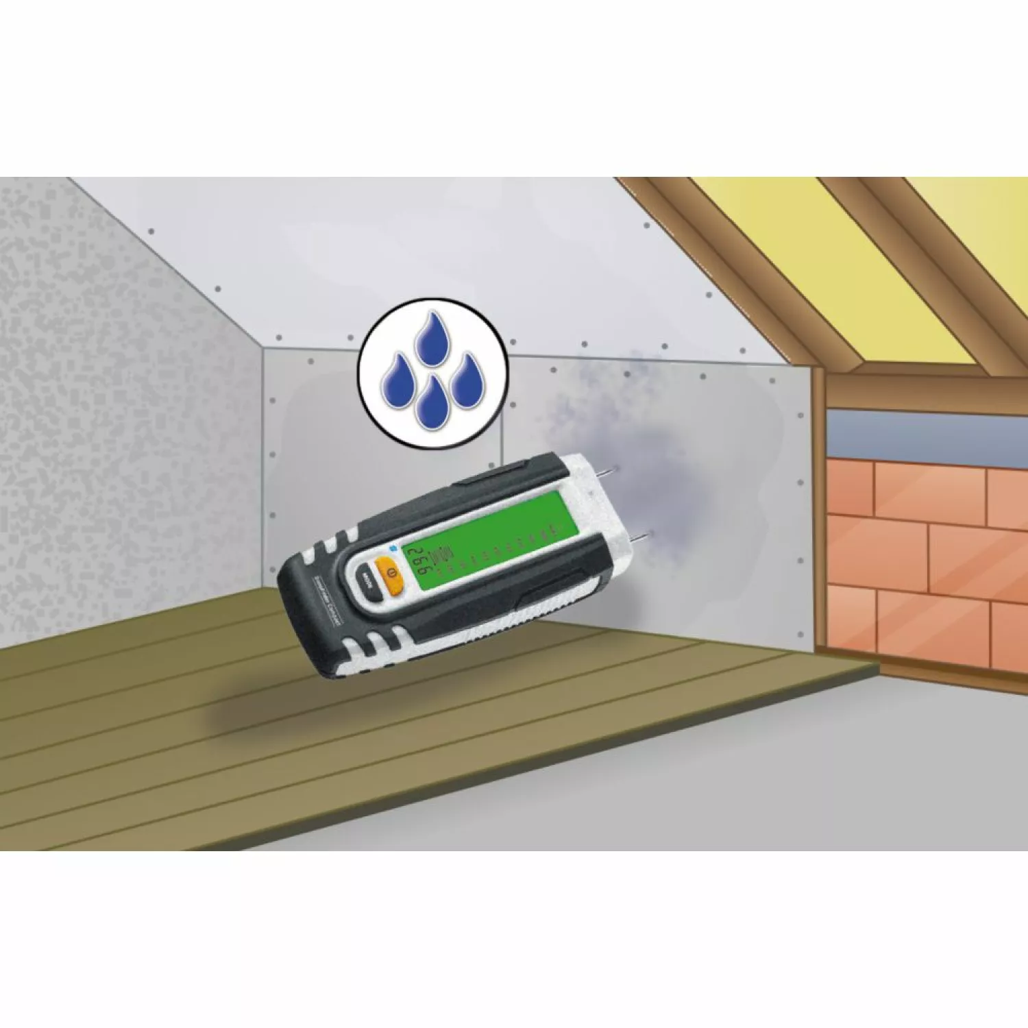 Laserliner 082.017A - Instrument de mesure de l'humidité des matériaux-image