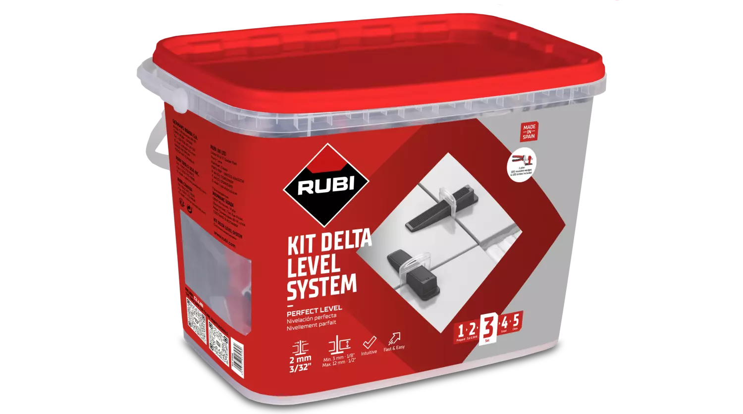 Rubi 3958 Delta Level Systeem Kit - 2,0mm-image