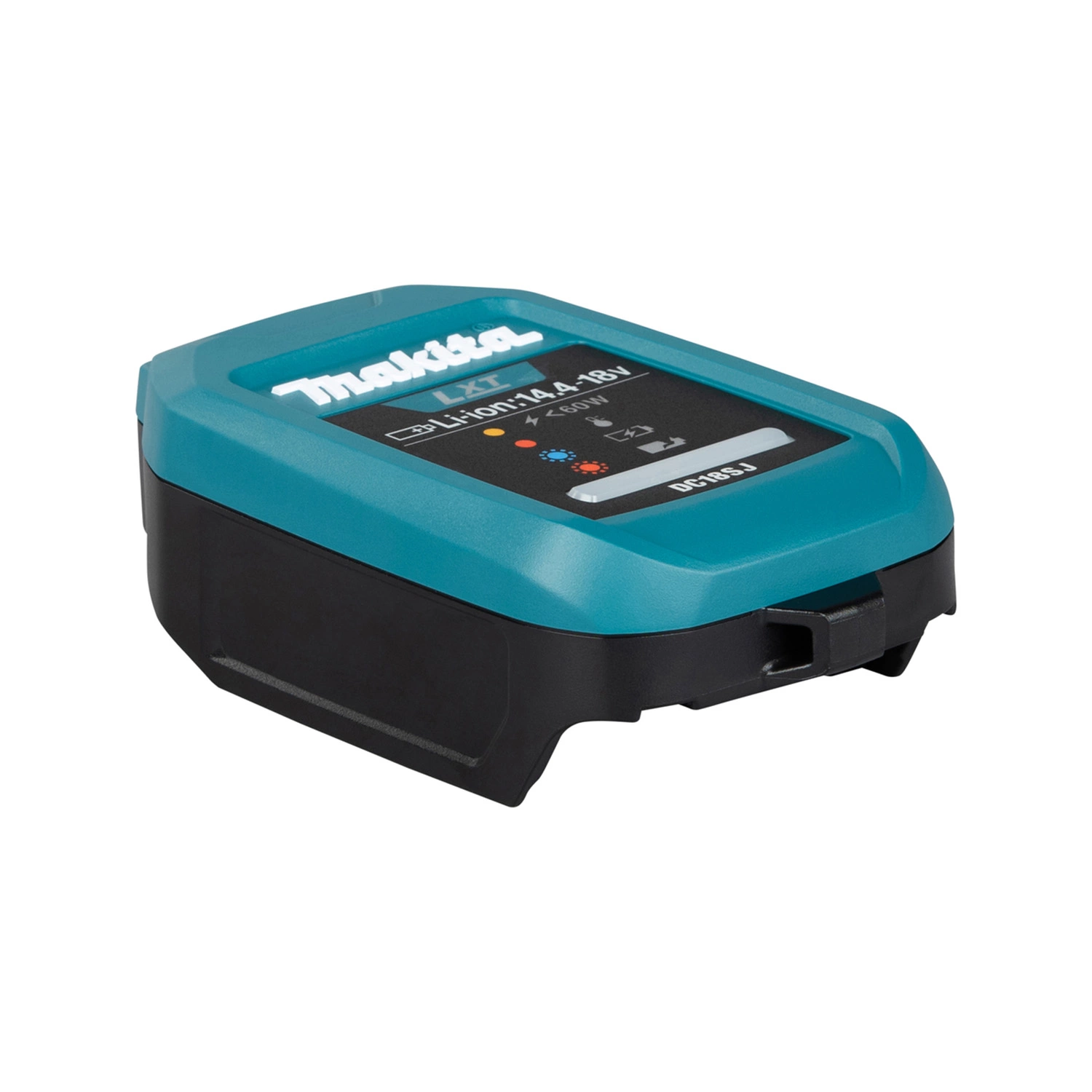 Makita 1915U4-1 Kit chargeur de batterie DC18SJ avec adaptateur ADP14 pour voiture et câble USB-C - 2,1 - 3,5 A
