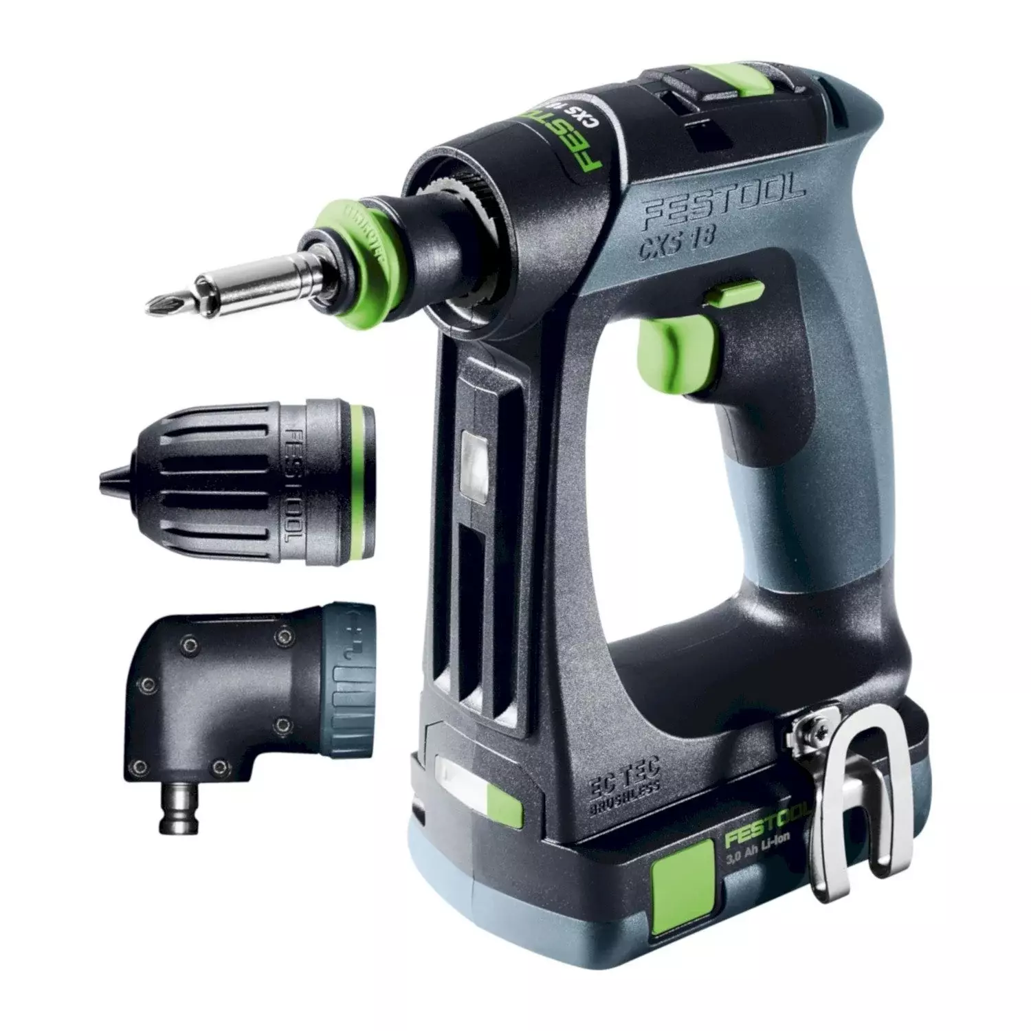 Festool CXS 18 C 3,0-Set 18V Li-Ion accu schroefboormachine (2x 3,0Ah) in systainer - 40Nm-image