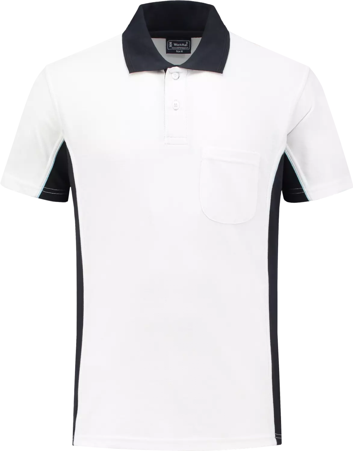 Workman Poloshirt-Bc White/Navy M-image