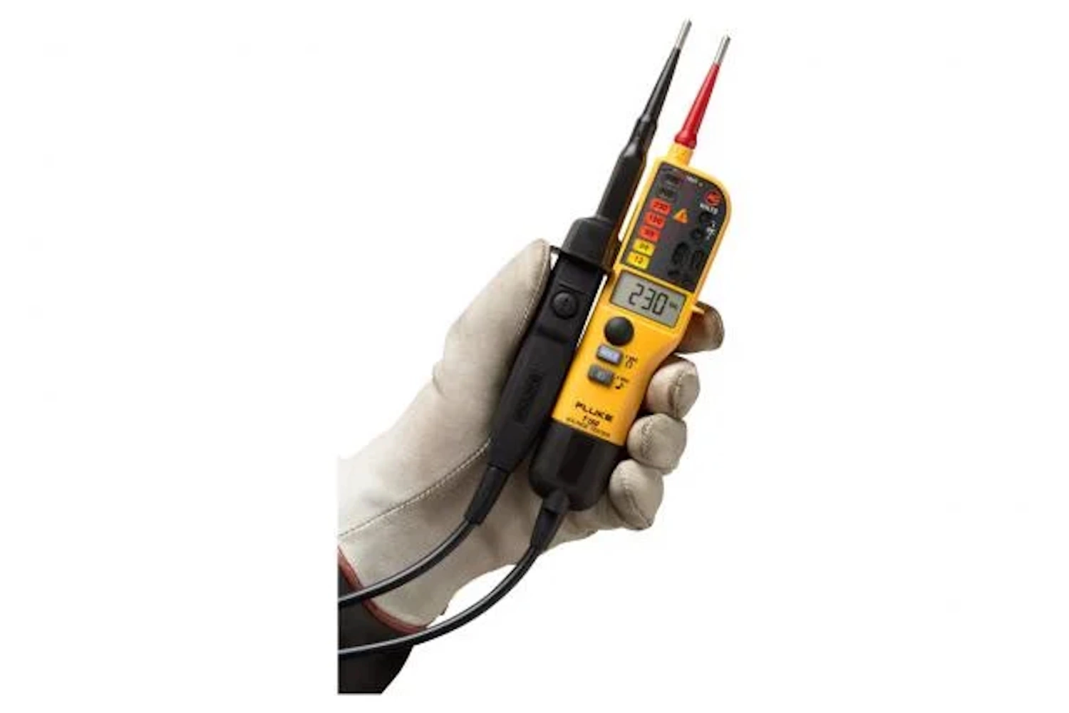 Fluke T150 Testeurs de tension et de continuité bipolaire avec écran LCD - mesureur d'Ohm - tension ajustable - AC/DC 690V-image