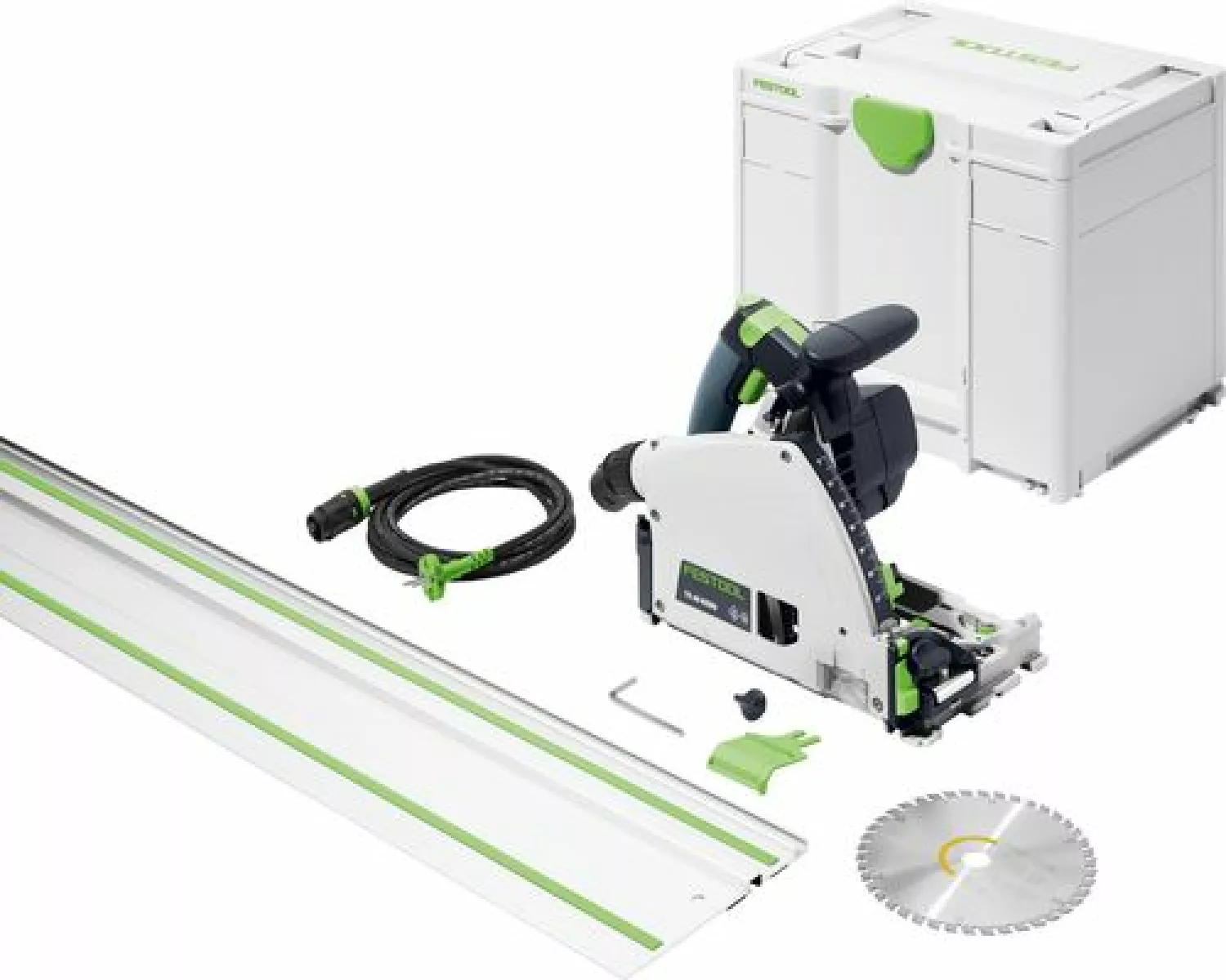 Festool TS 60 KEBQ-Plus-FS - Scie circulaire – Avec Systainer – 1500 W - 168 mm - avec rail de guidage-image