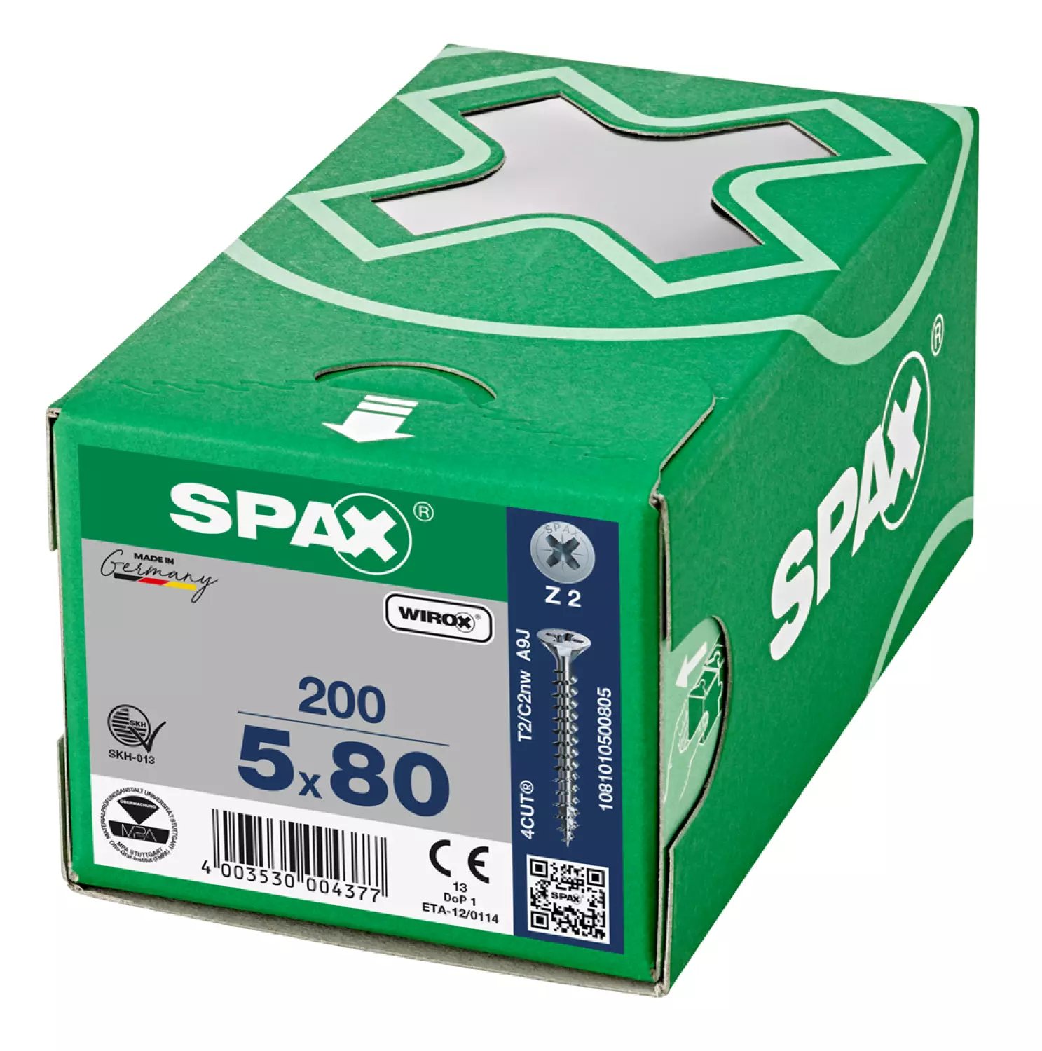 SPAX Universele schroeven verzonken kop - voldraad - Z2 - 5.0x80 mm (100st)-image