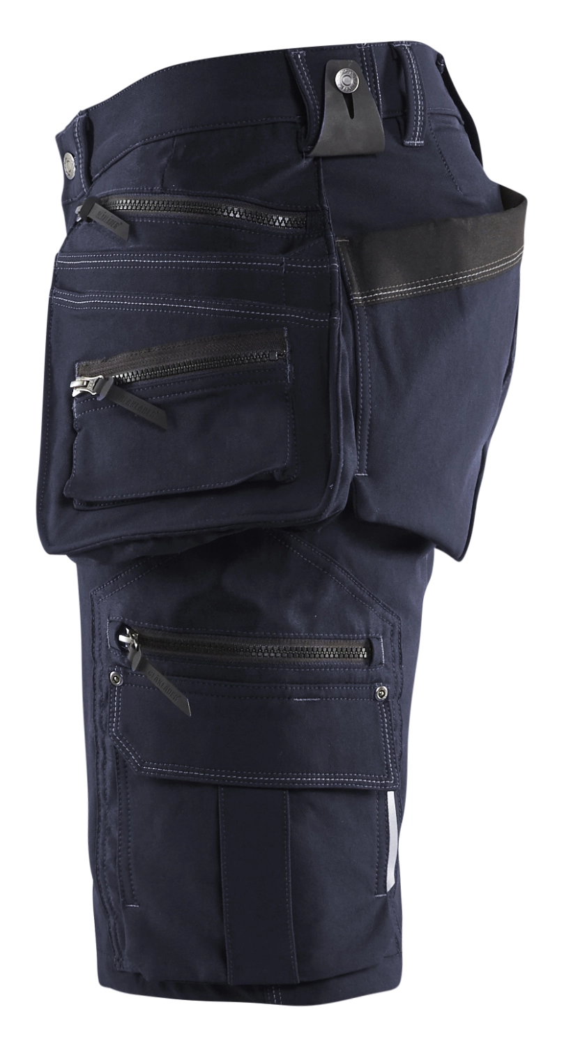 Blåkläder Short X1900 artisan stretch 4D - C50 - Marine foncé/Noir-image