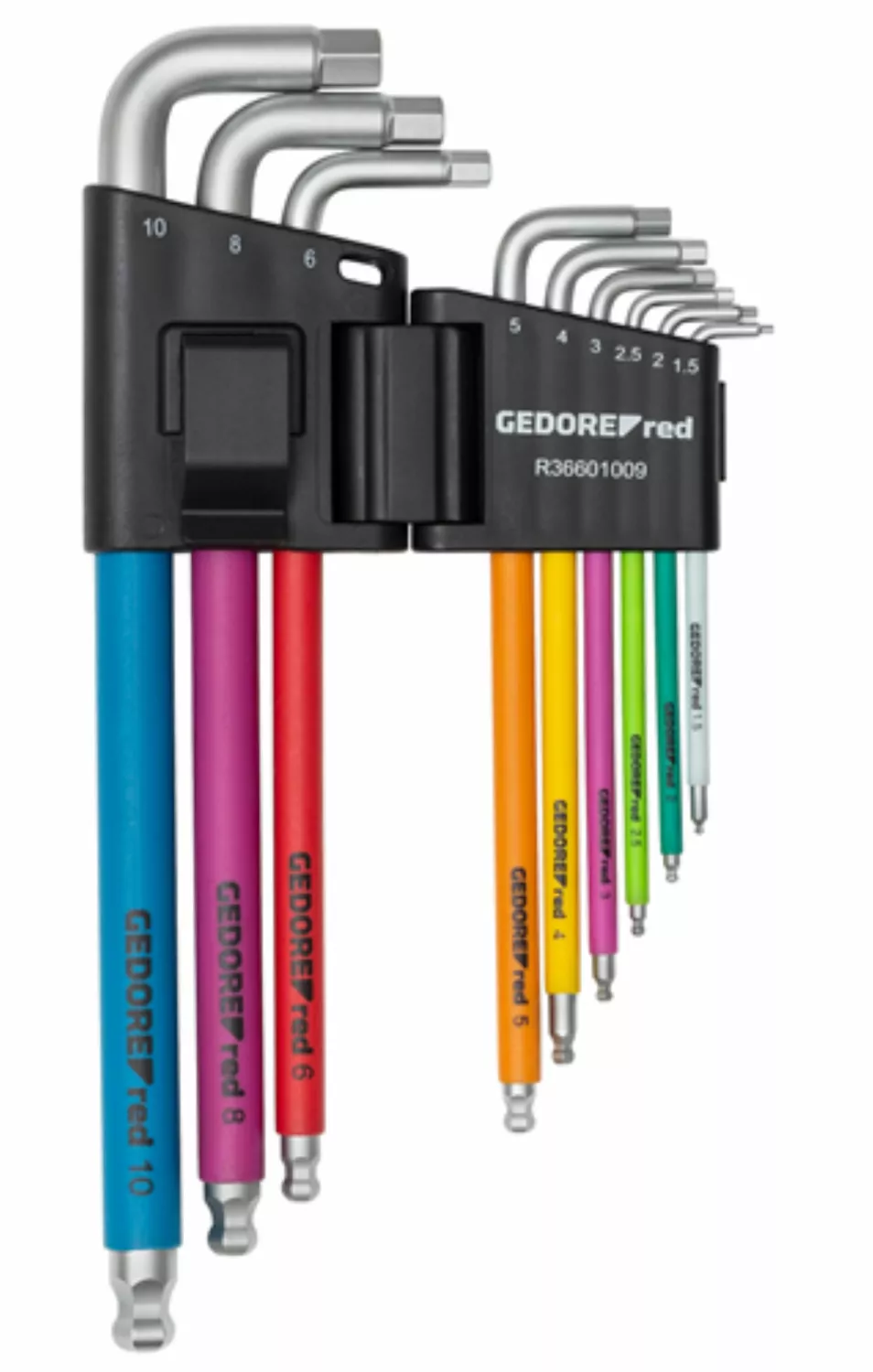 Gedore RED R36601009 - Haakse Inbussleutelset - IN - 1,5-10mm - multicolor - 9-delig-image