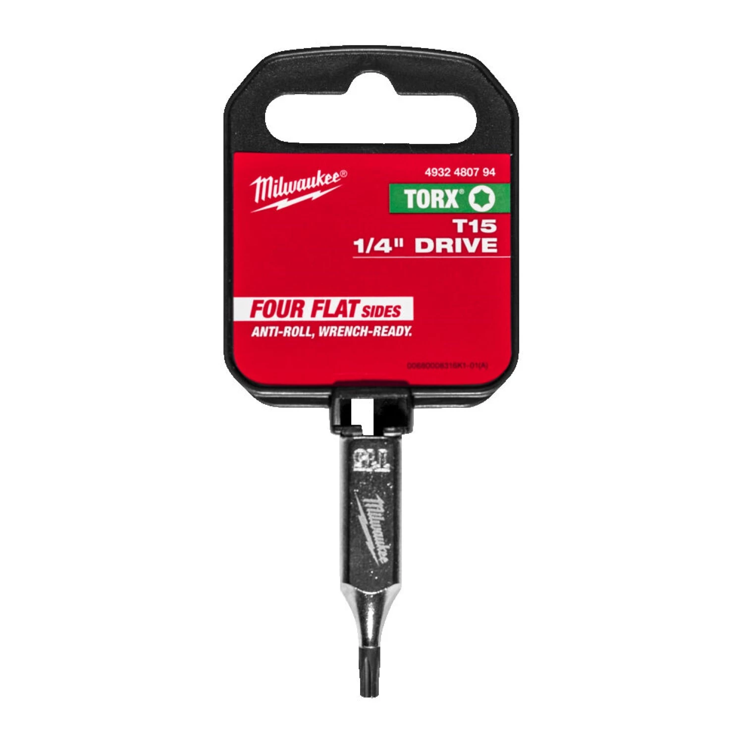 Milwaukee 4932480794 Dop - 1/4" FOUR FLAT™ - Torx 15-image